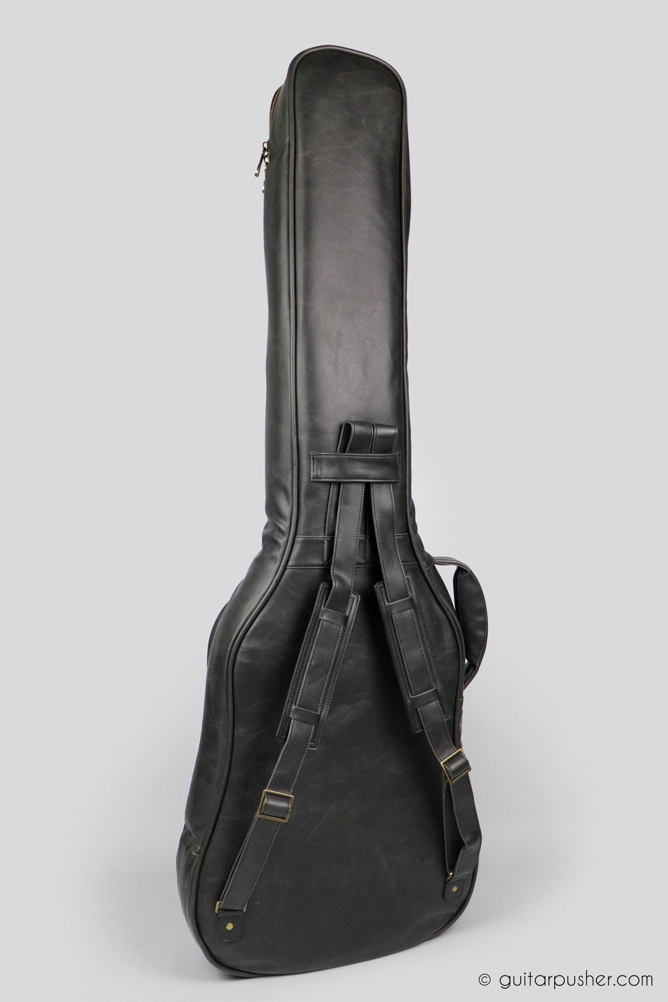 Kavaborg KTP-890B Premium Leather Bass Guitar Gig Bag - GuitarPusher