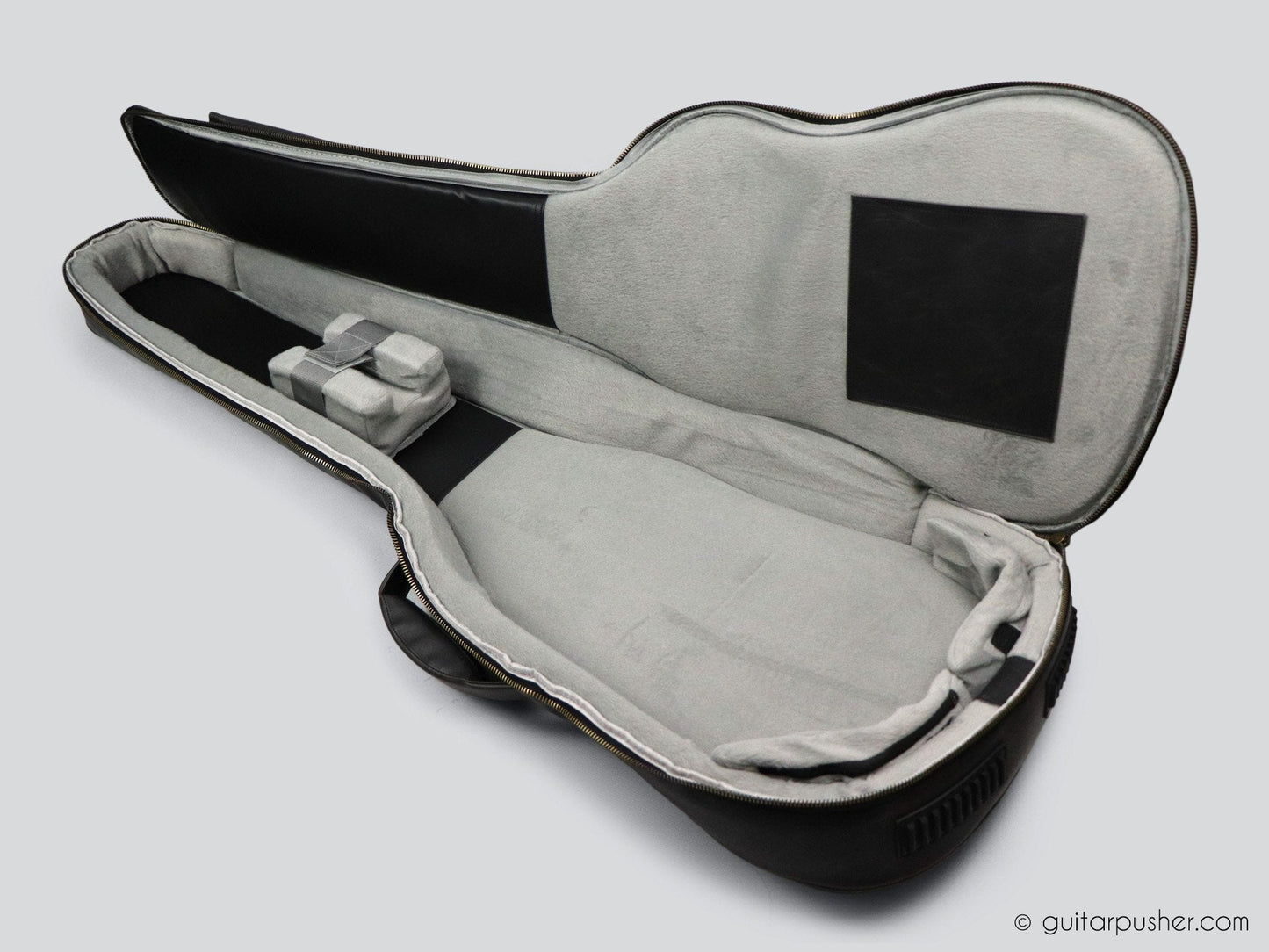 Kavaborg KTP-890B Premium Leather Bass Guitar Gig Bag - GuitarPusher