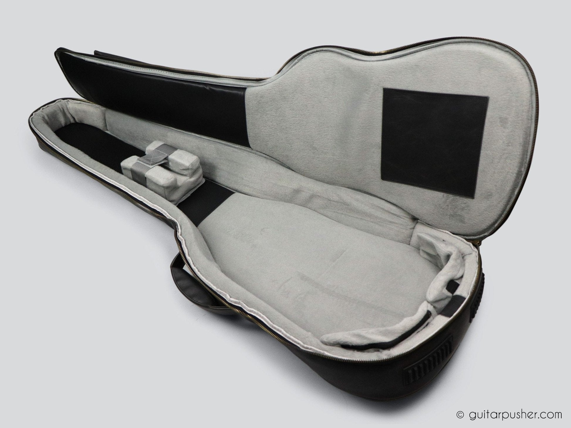 Kavaborg KTP-890B Premium Leather Bass Guitar Gig Bag - GuitarPusher