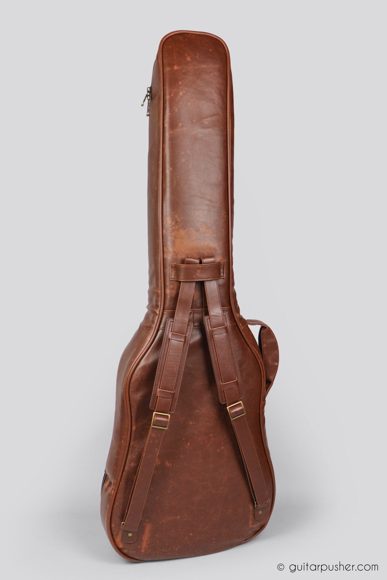 Kavaborg KTP-890B Premium Leather Bass Guitar Gig Bag - GuitarPusher