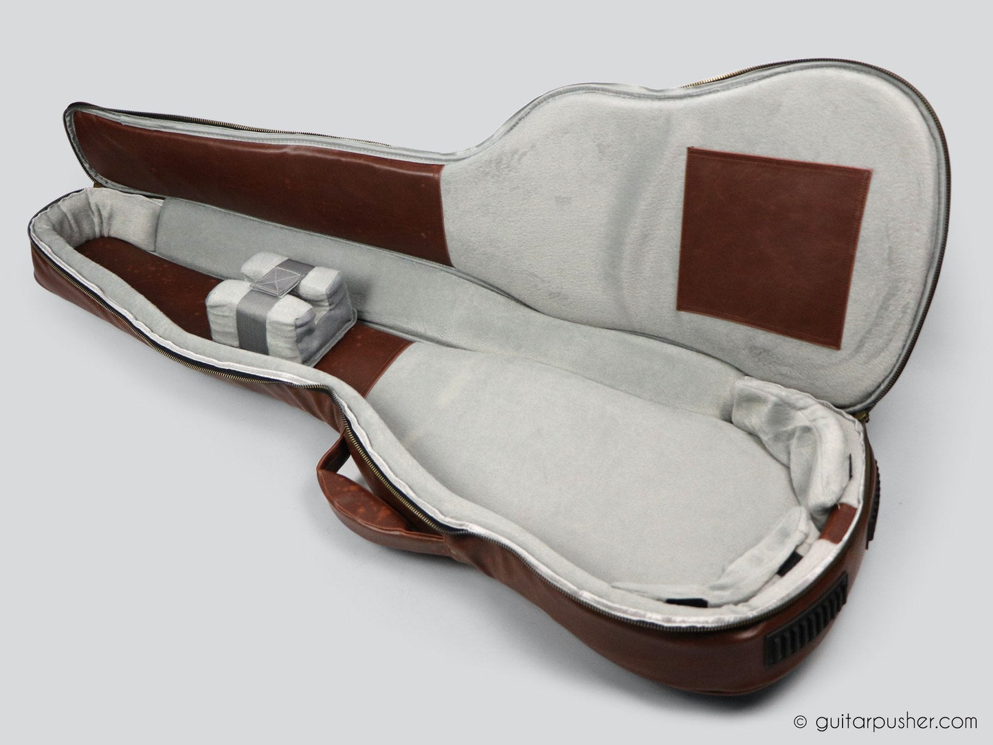 Kavaborg KTP-890B Premium Leather Bass Guitar Gig Bag - GuitarPusher