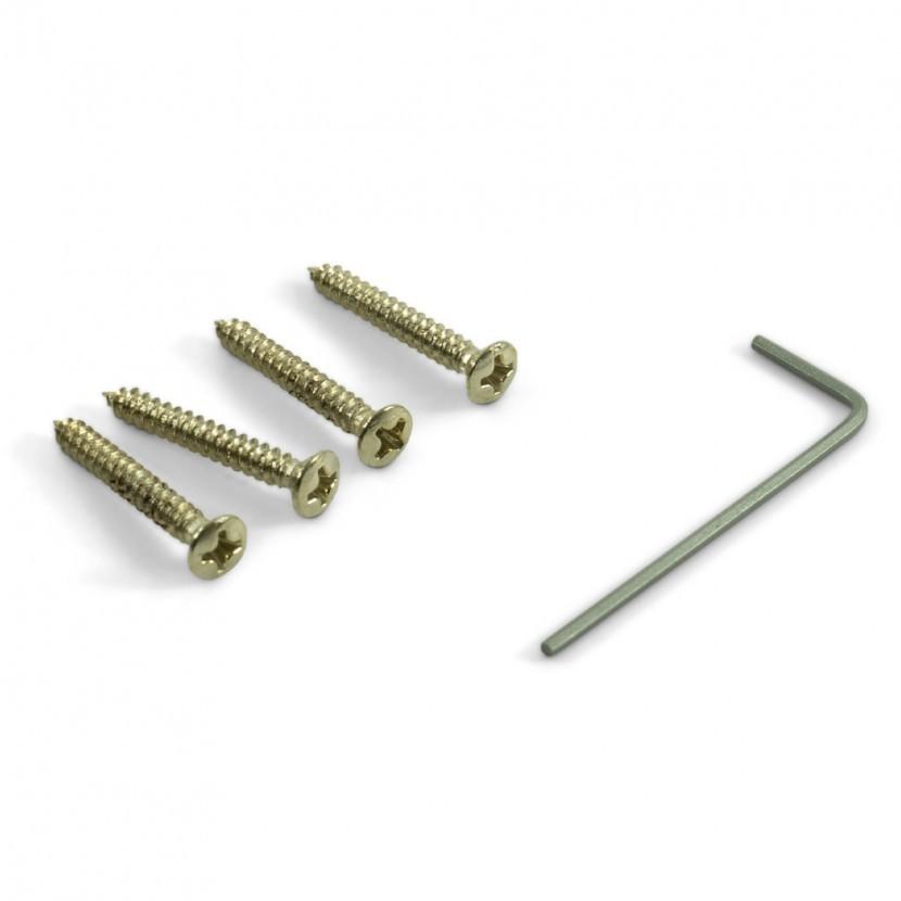 Kluson Vintage Replacement Bridge for Fender Tele - Steel w/ Brass Intonated Saddles - GuitarPusher