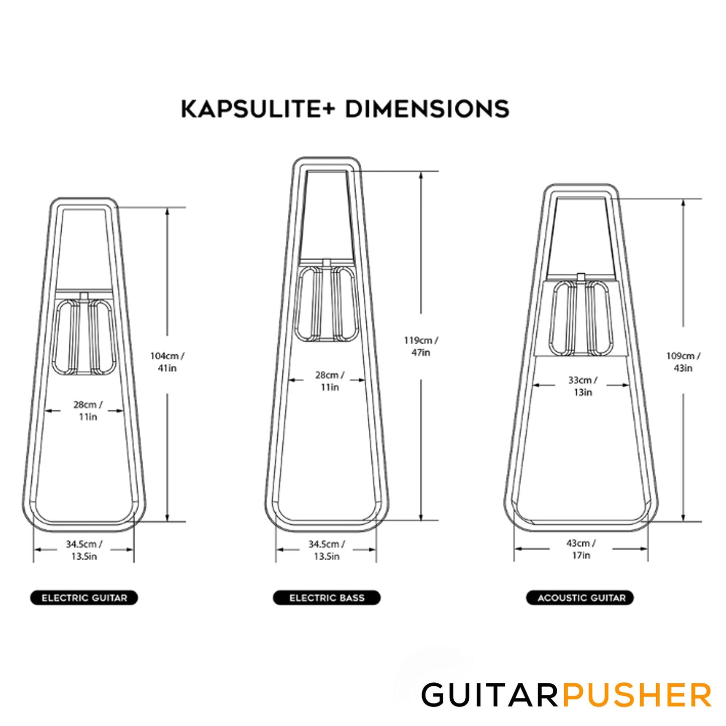 Gruv Gear Kapsulite+ for Electric Guitar (Black)