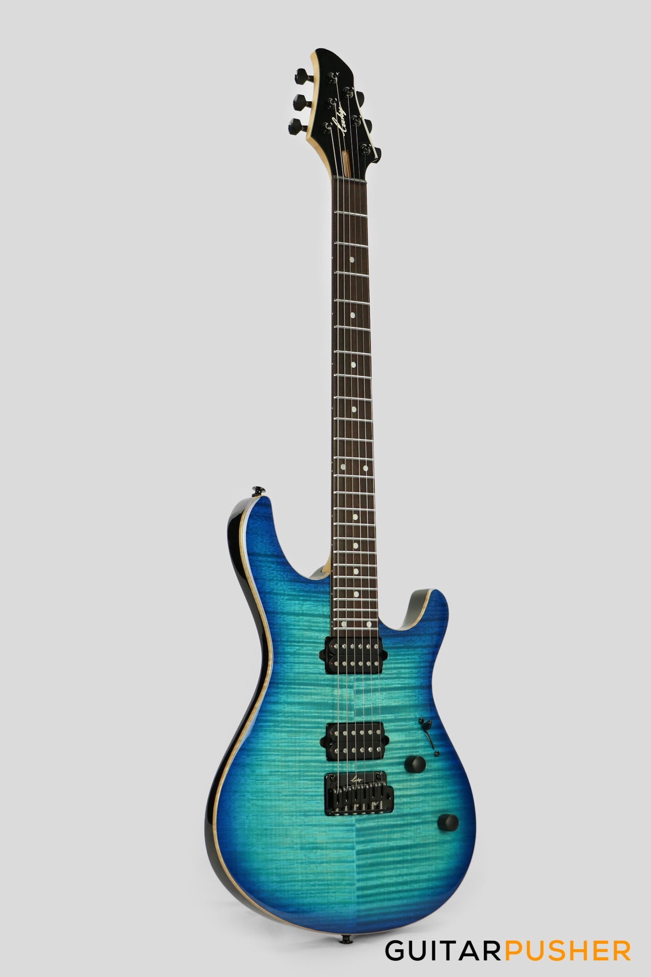 Leeky R-Series R25 S Style (Flamed Maple Top/Rosewood Fingerboard) - Blue Burst
