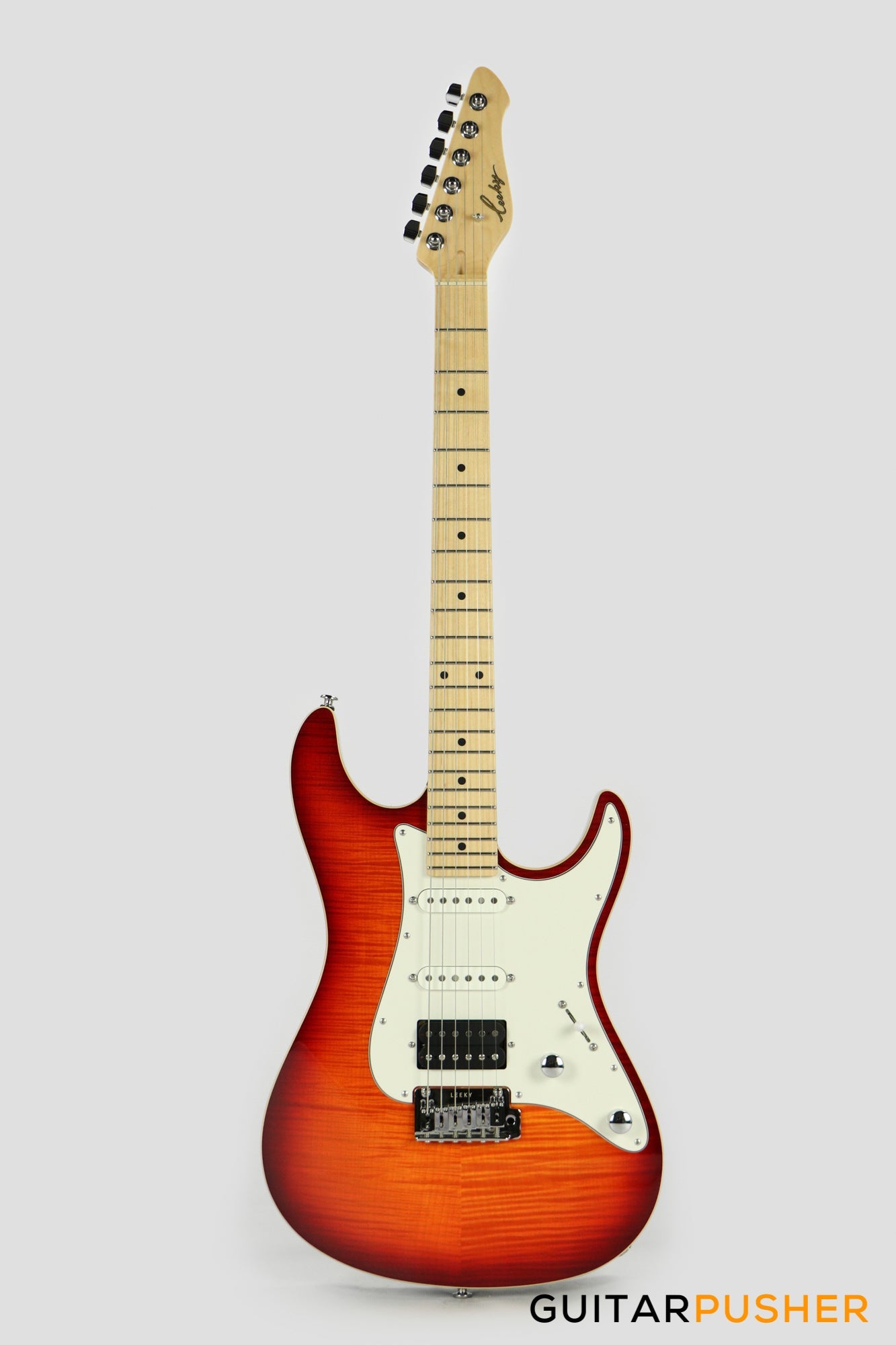 Leeky S-Series S15 S Style (Flamed Maple Top/Maple Fingerboard) - Fireburst