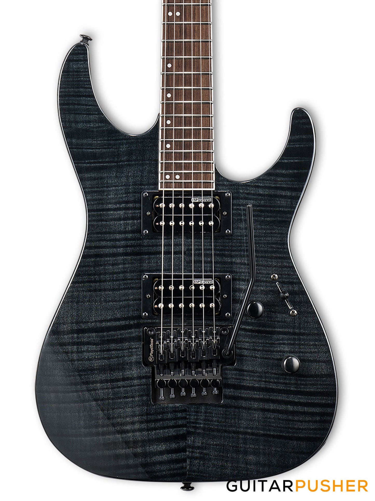 LTD M-200FM Modern Electric Guitar - See Thru Black