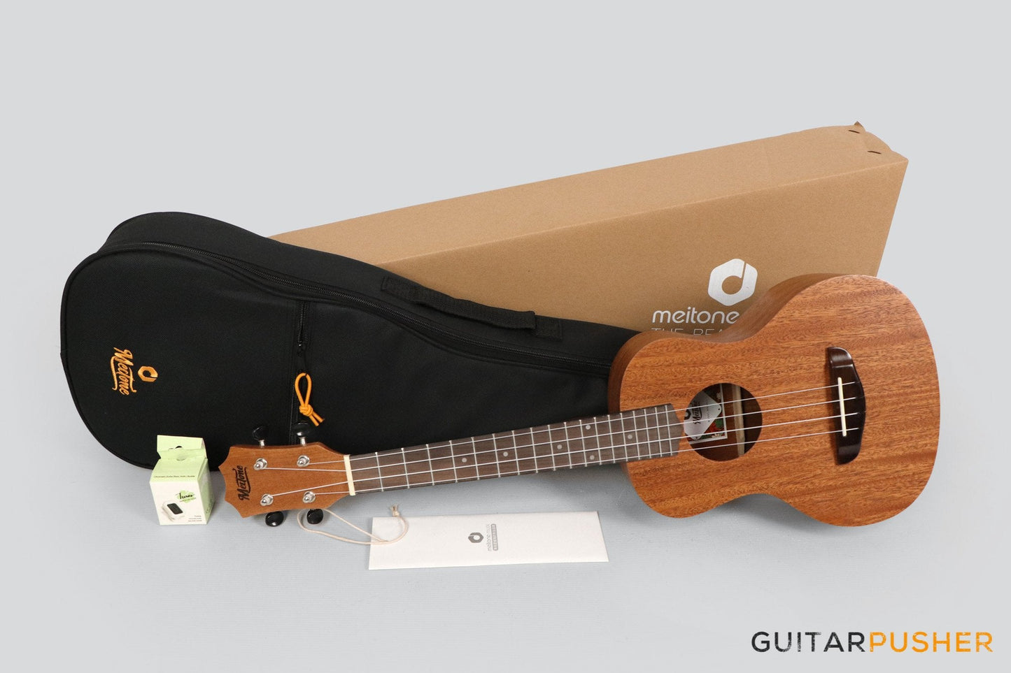 MeiTone M1-T Tenor All-Mahogany Ukulele - GuitarPusher