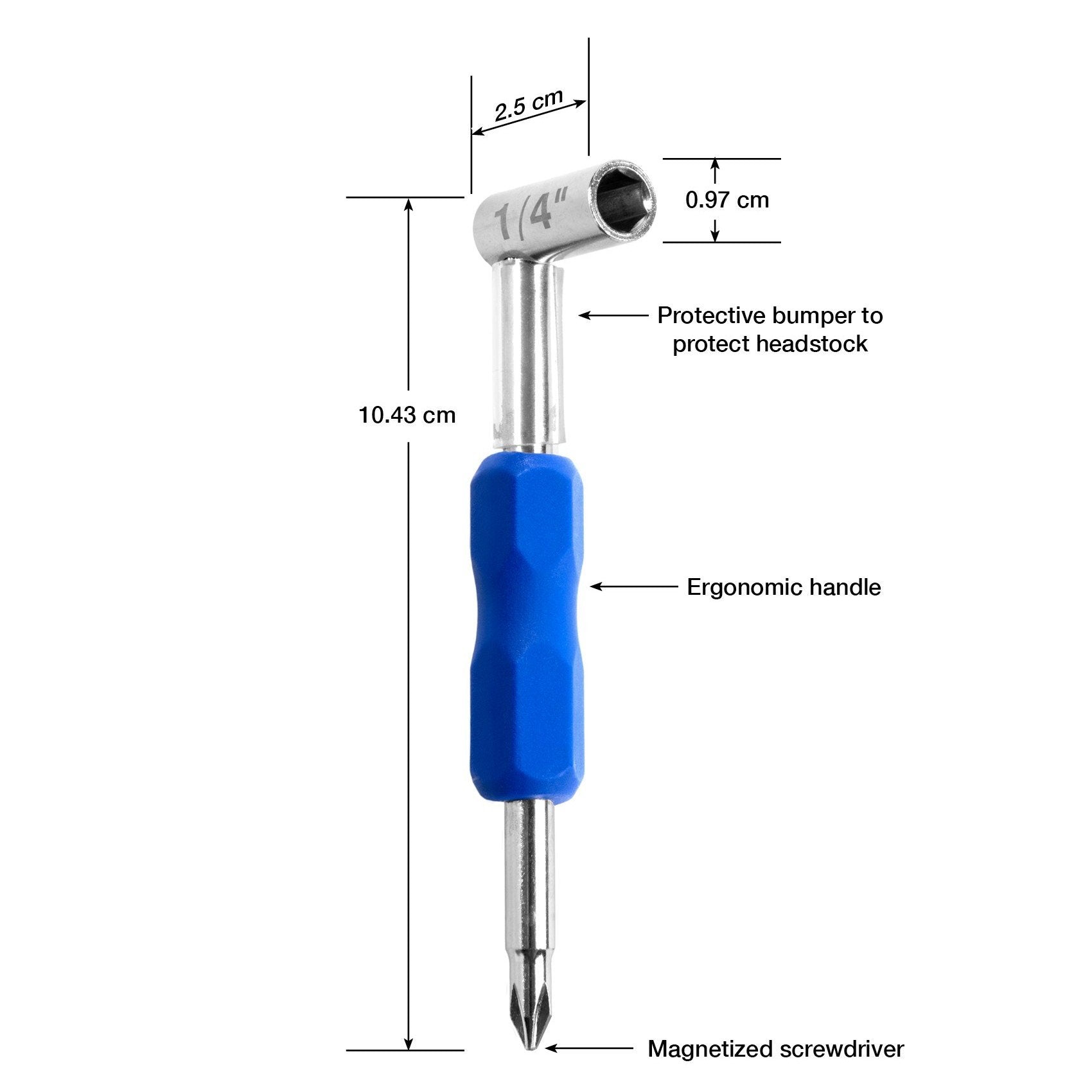 Music Nomad Premium Truss Rod Wrench 1/4 inch for Taylor MN231 - GuitarPusher