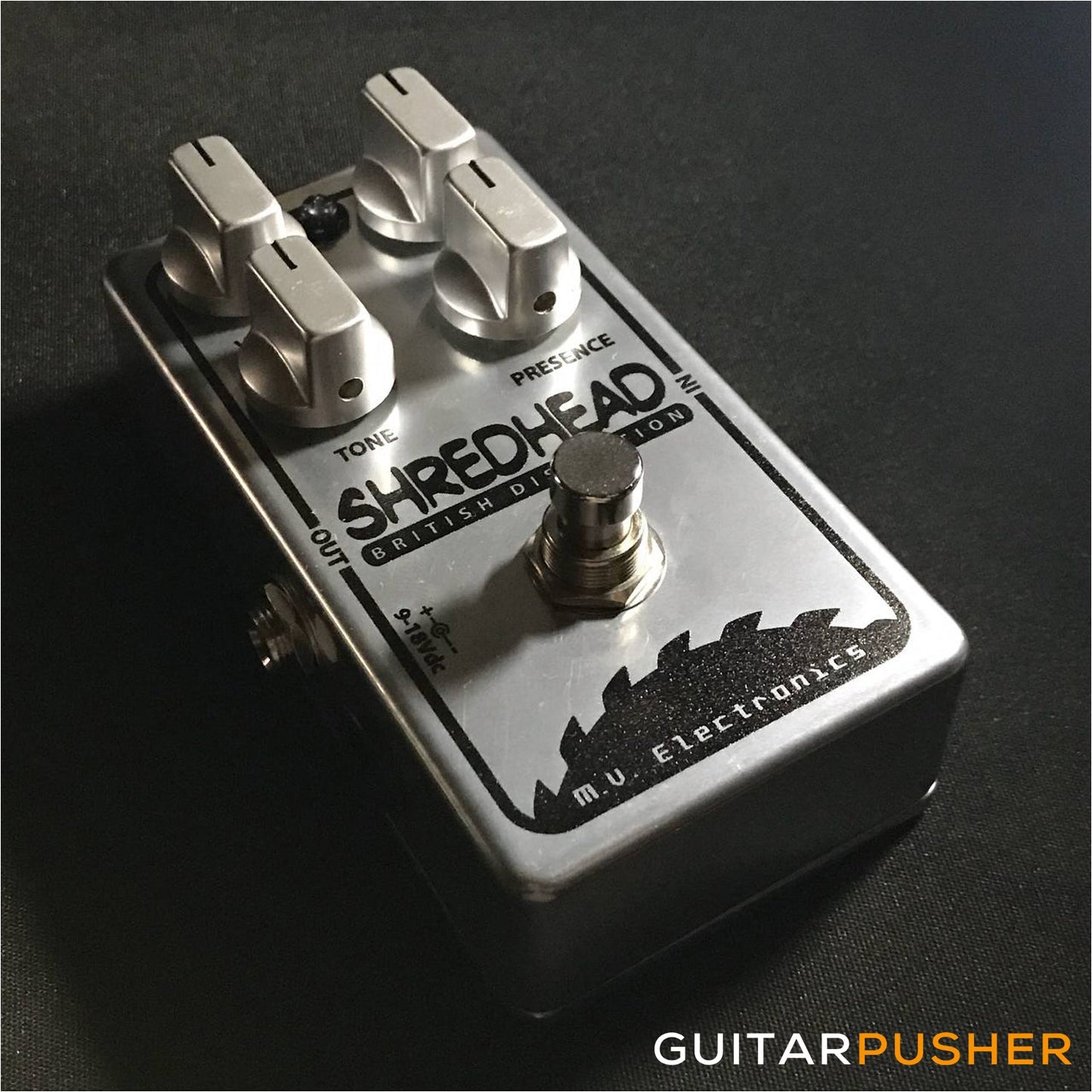 MV Shredhead British Distortion - Raw w/ Chrome Knobs
