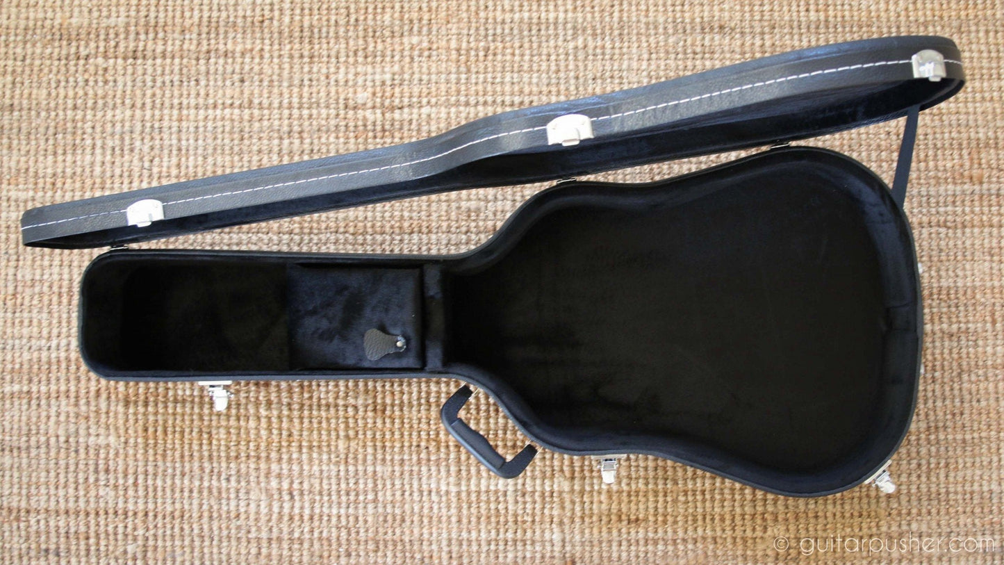 HC-040 Black hard case for Acoustic Guitar - GuitarPusher