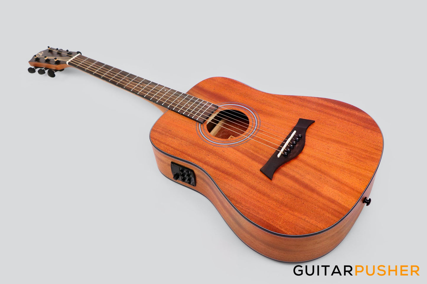 Phoebus Progeny Baby-10NE Mini Dreadnought 3/4 All-Mahogany Acoustic-Electric Guitar w/ Gig Bag