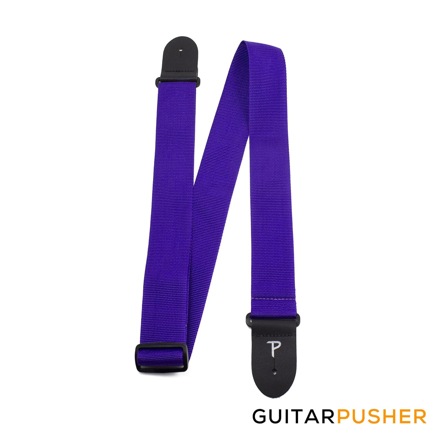Perri's Leather Extra Long Poly Pro 2" Guitar Strap w/ Black Fabric Ends