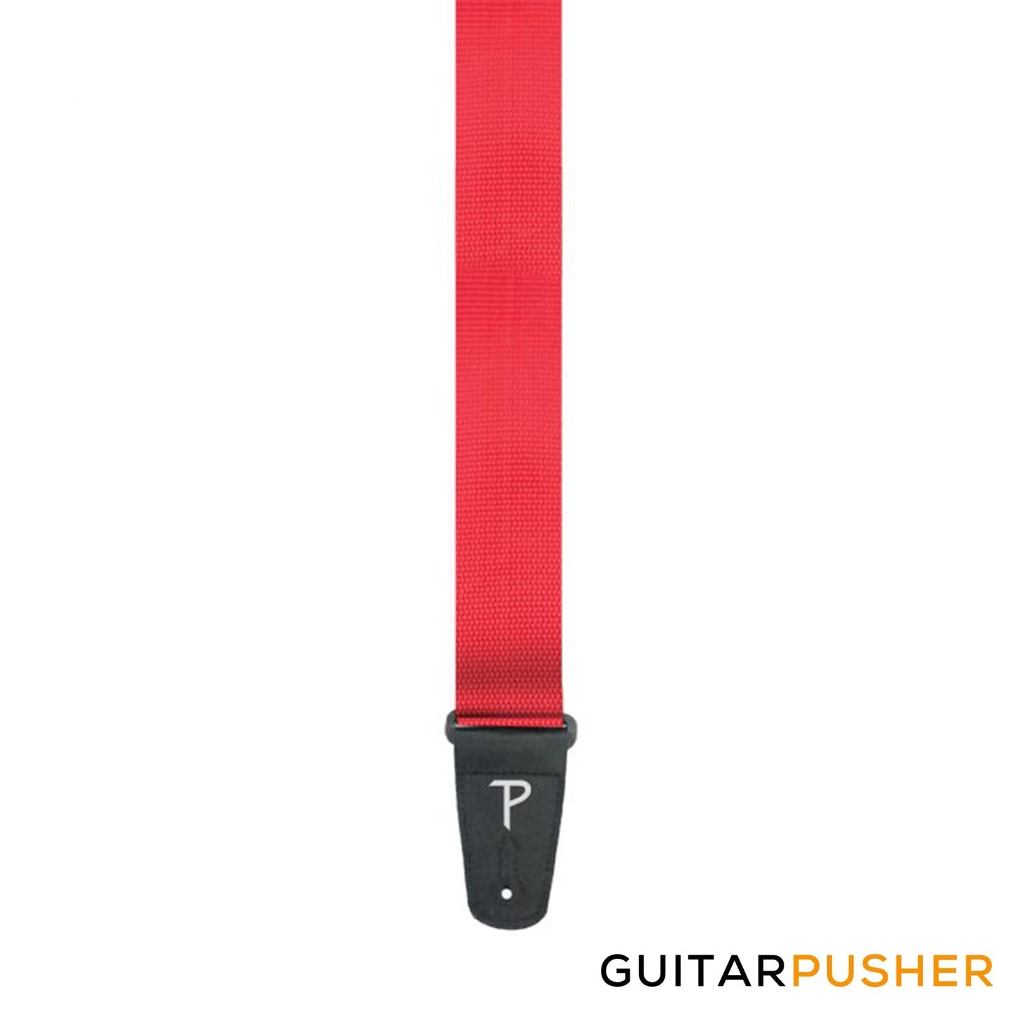 Perri's Leather Extra Long Poly Pro 2" Guitar Strap w/ Black Fabric Ends