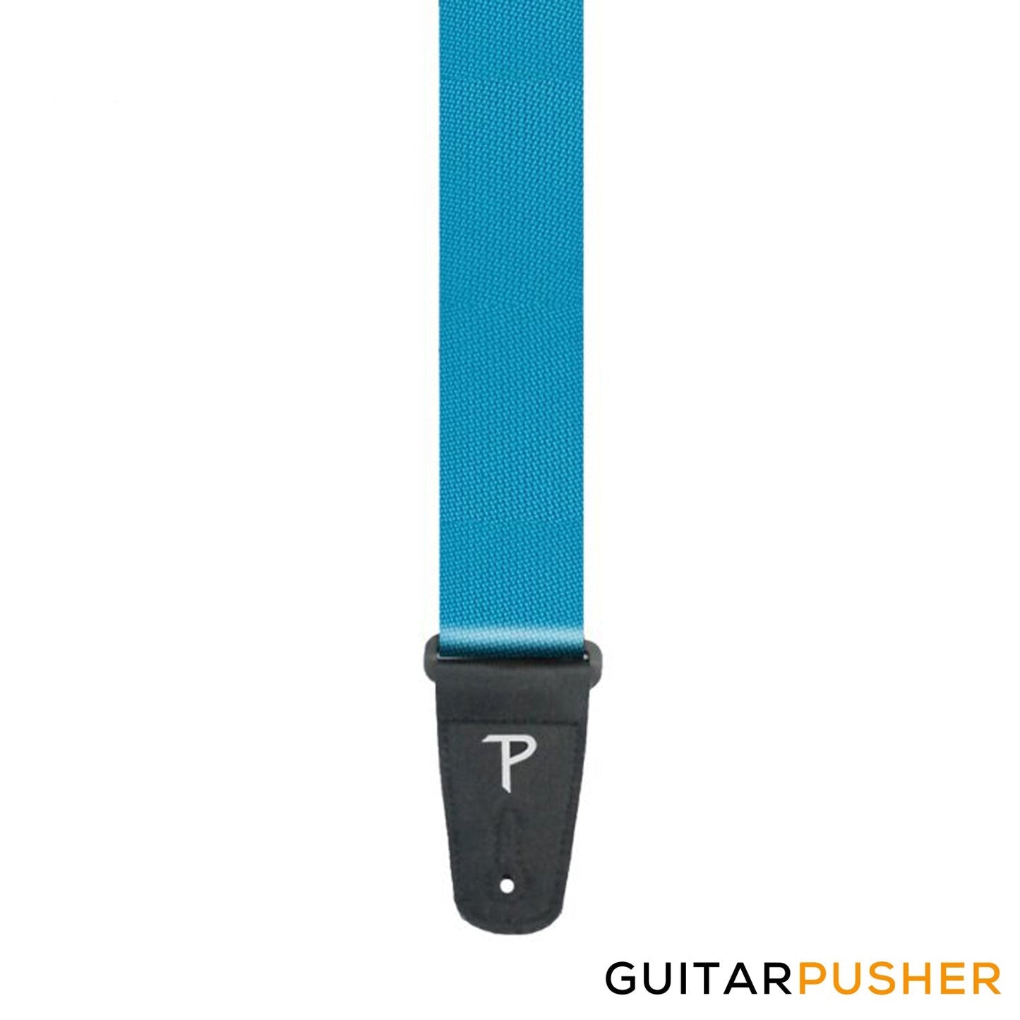 Perri's Leather Extra Long Poly Pro 2" Guitar Strap w/ Black Fabric Ends