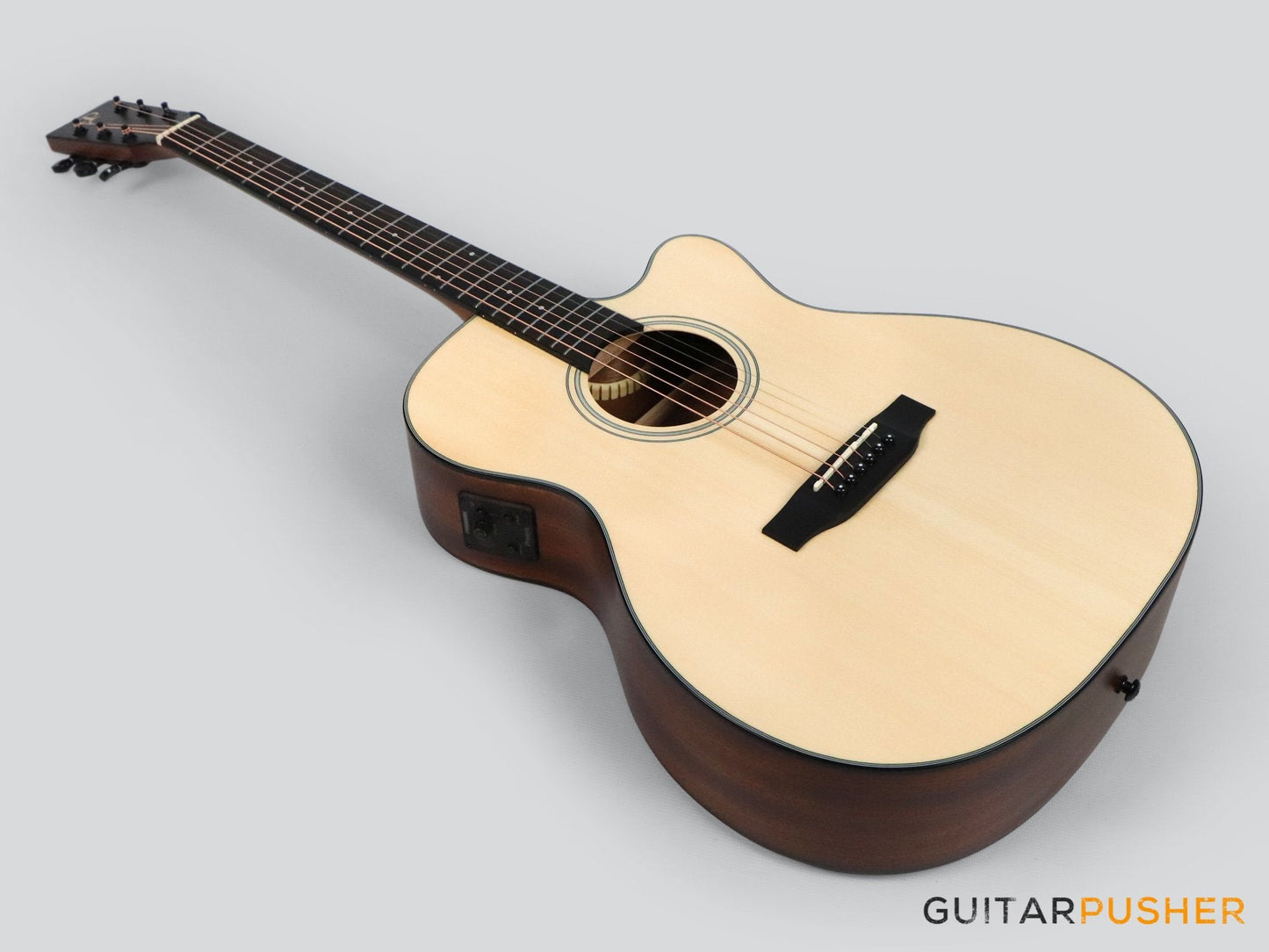 Phoebus PG-20ce v3 OM (3rd Gen.) Acoustic-Electric Guitar w/ Gig Bag - GuitarPusher