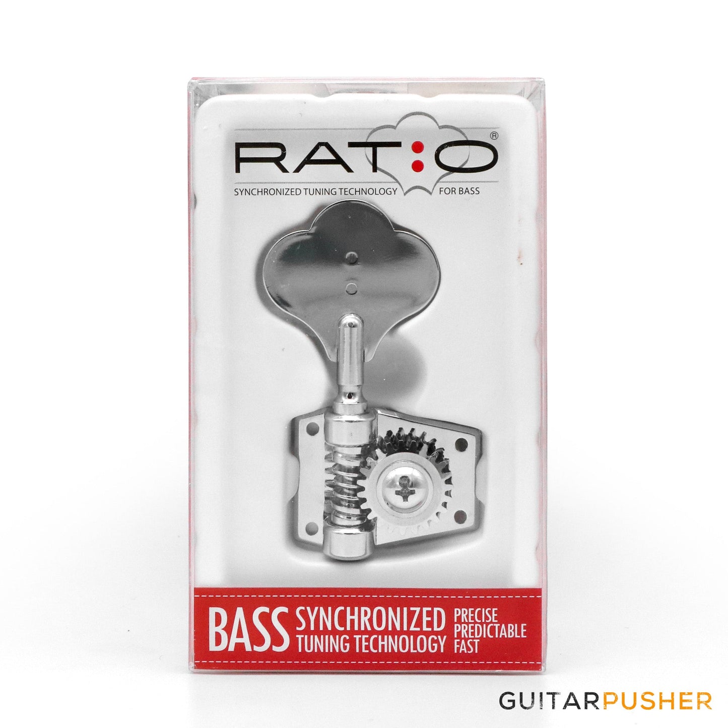 Graphtech Ratio 4-String 4-in-Line Open Back Classic Clover Leaf Bass Machine Heads PRB-4401-C0