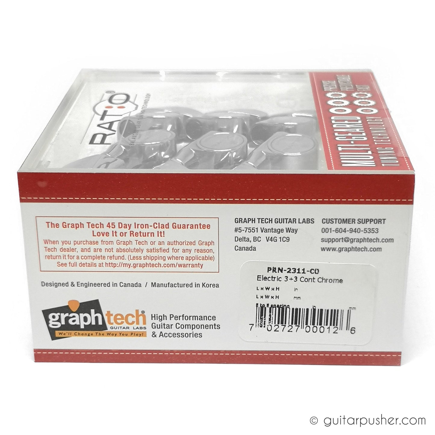 Graphtech Ratio Electric 3+3 Contemporary 2 Pin - Chrome PRN-2311-C0