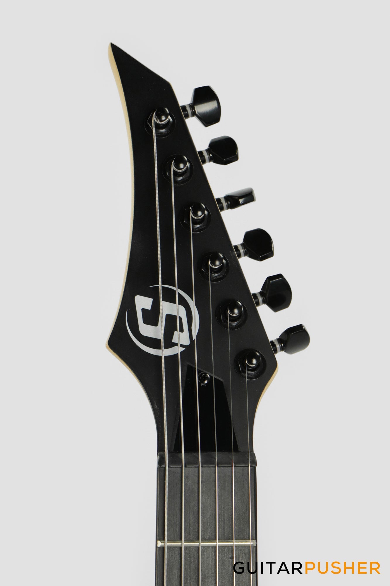 S by Solar AB4.61MC-E Carbon Black Short Scale Electric Guitar