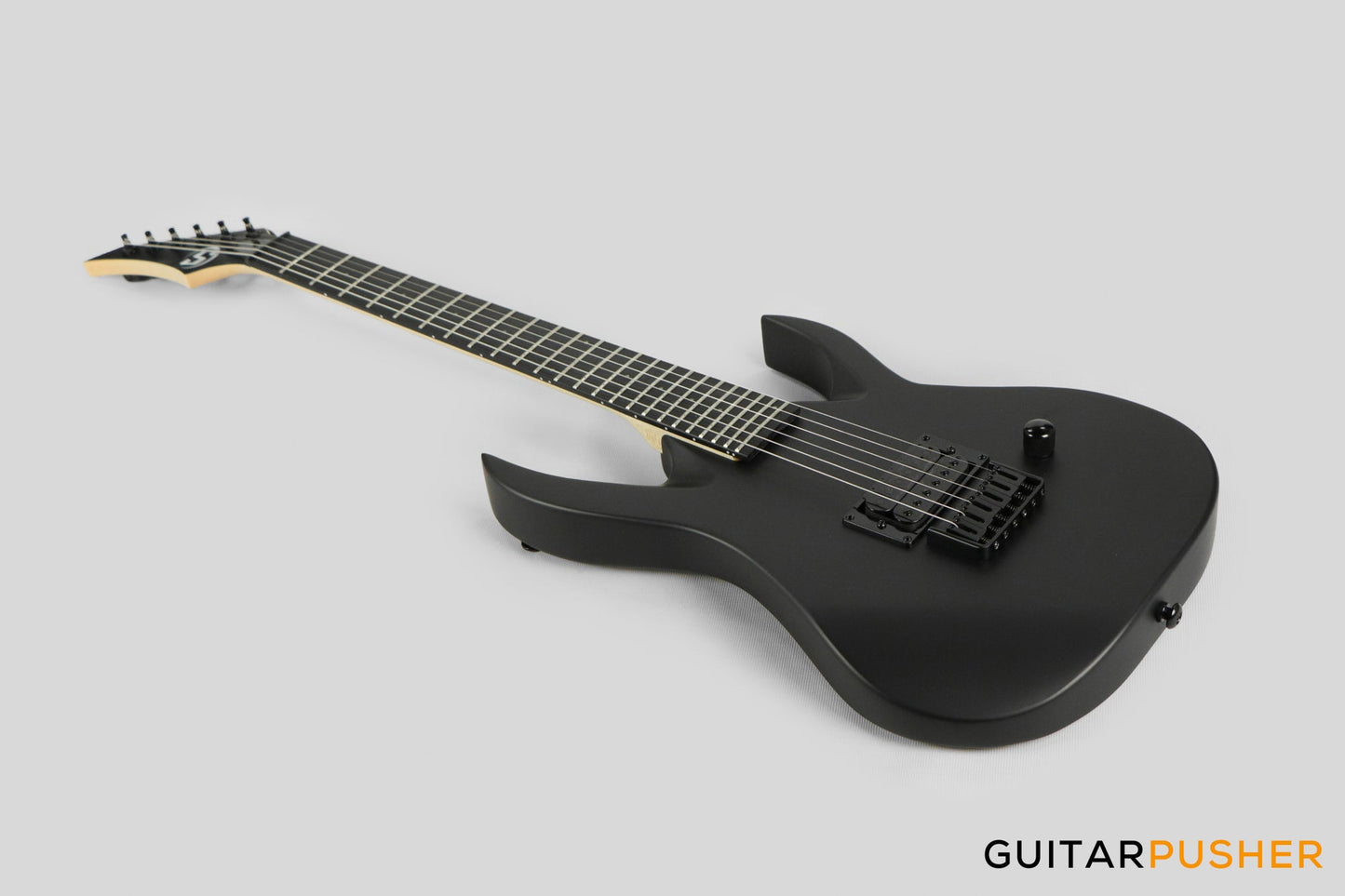 S by Solar AB4.61MC-E Carbon Black Short Scale Electric Guitar