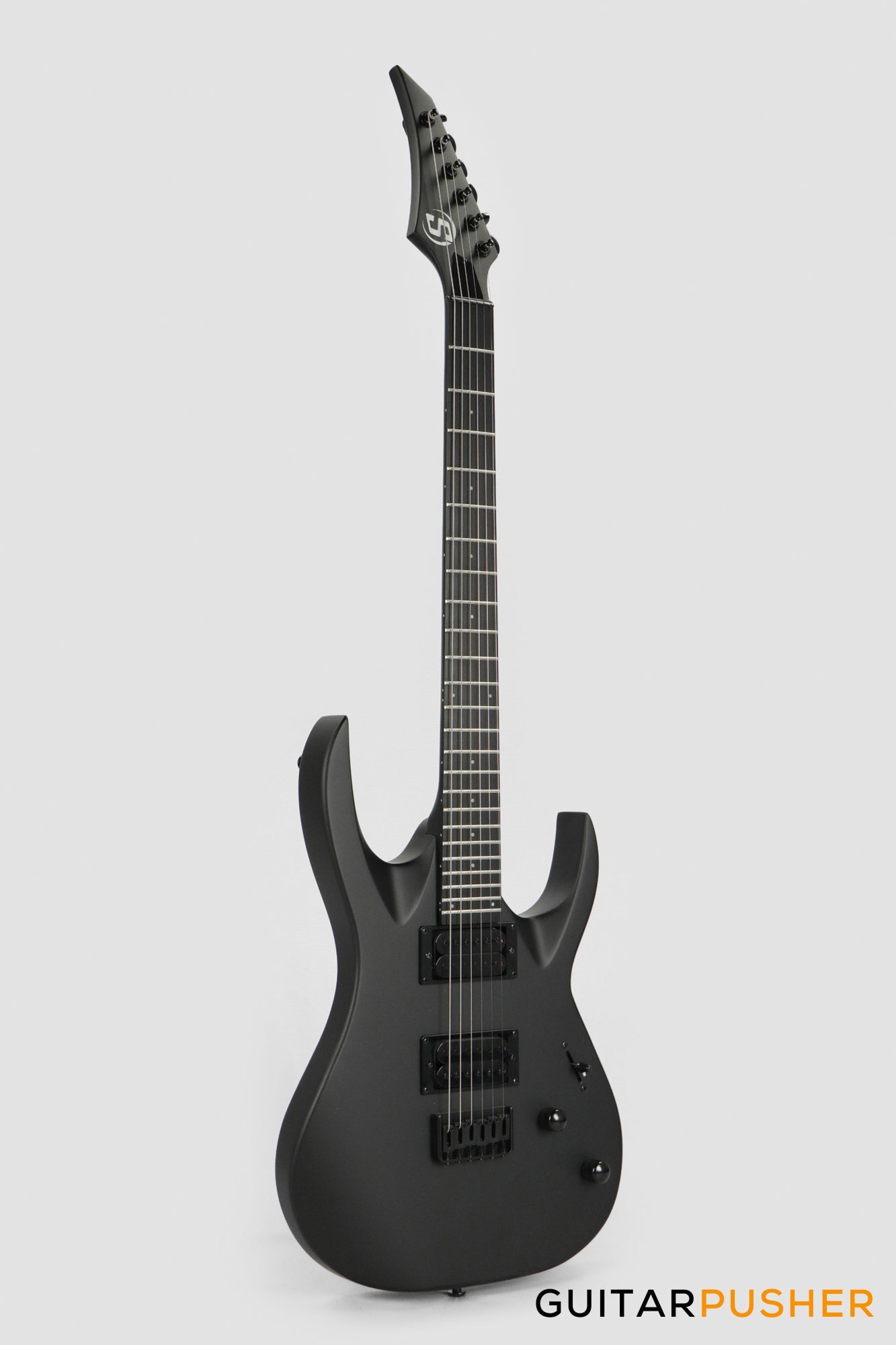 S by Solar AB4.6C-E Matte Carbon Black Electric Guitar