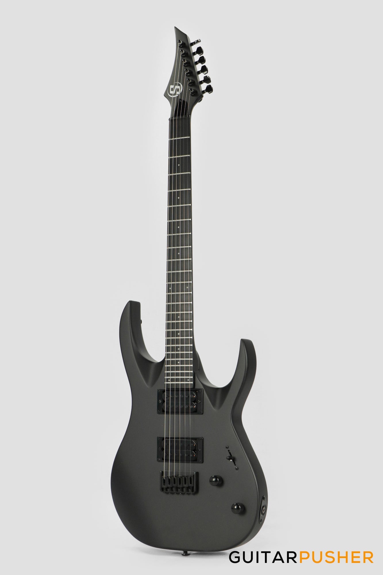 S by Solar AB4.6C-E Matte Carbon Black Electric Guitar