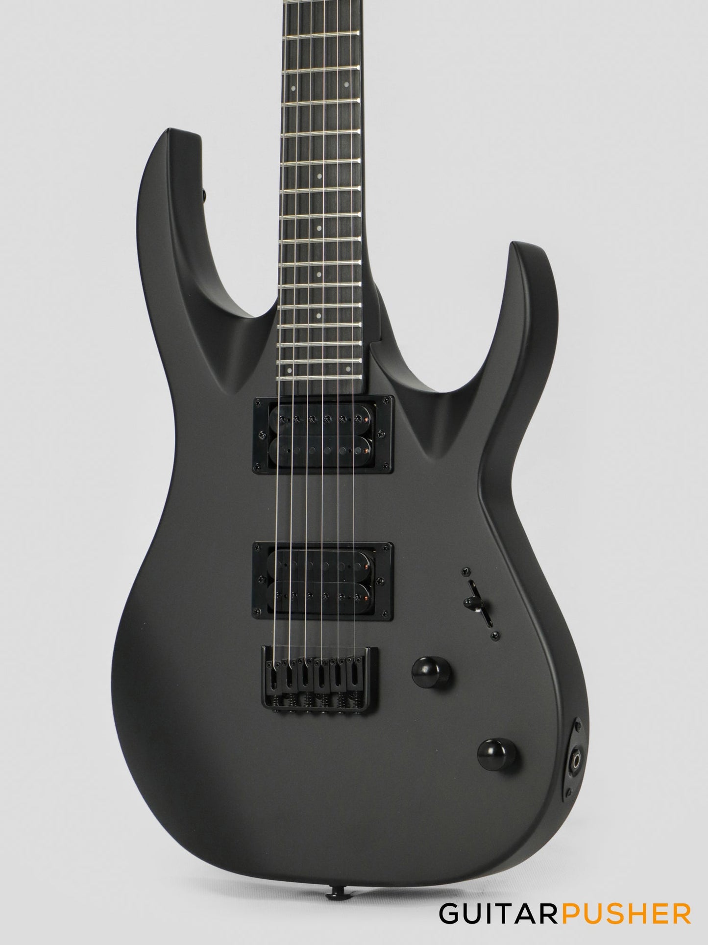 S by Solar AB4.6C-E Matte Carbon Black Electric Guitar
