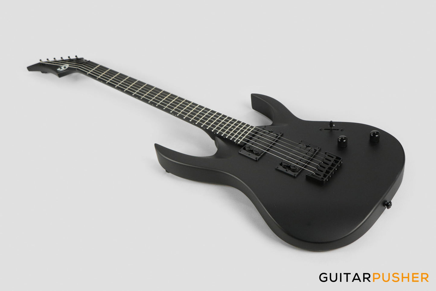 S by Solar AB4.6C-E Matte Carbon Black Electric Guitar