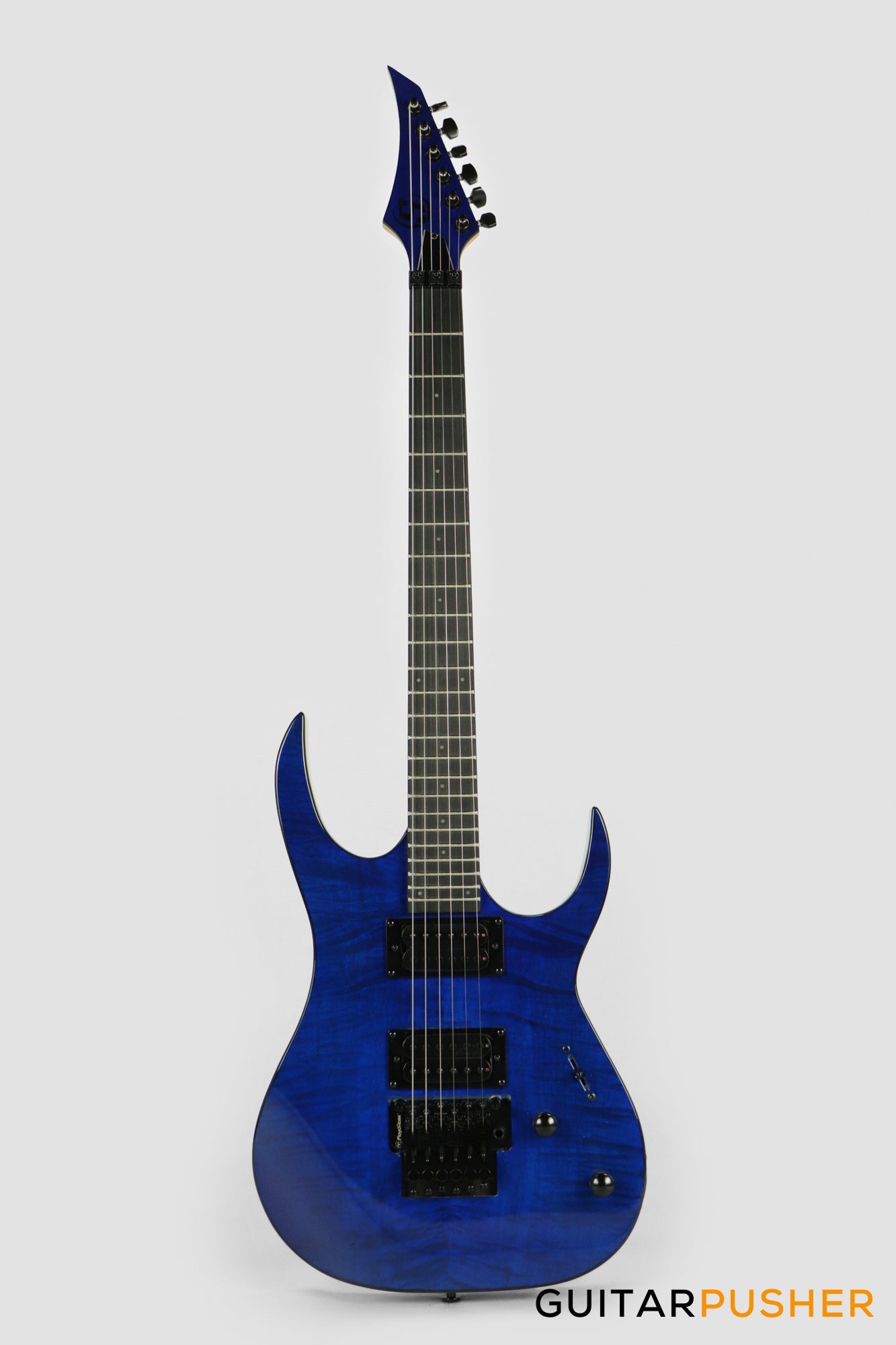 S by Solar SB4.6FRFBL-E Flame Blue Electric Guitar w/ Floyd Rose