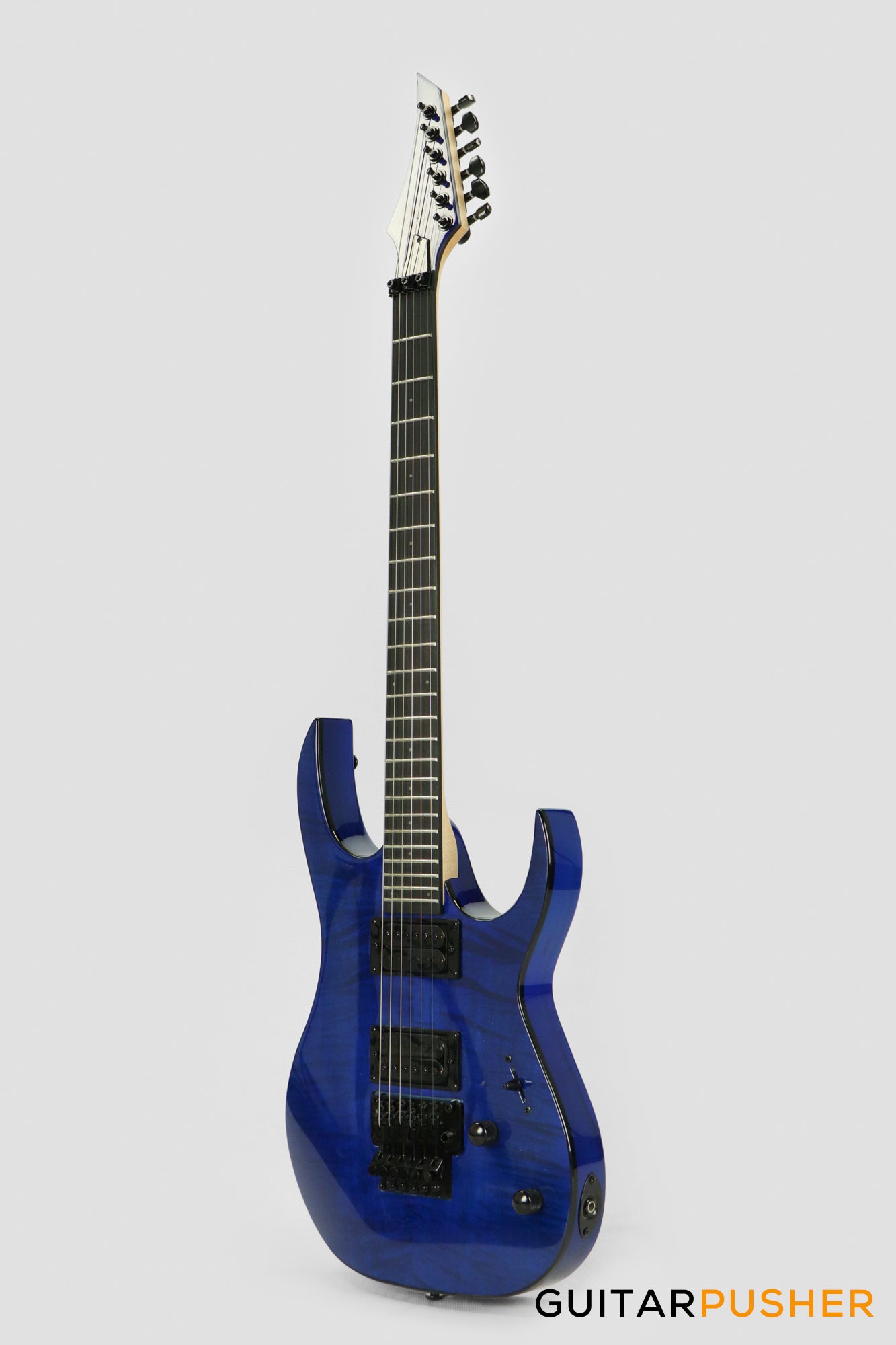 S by Solar SB4.6FRFBL-E Flame Blue Electric Guitar w/ Floyd Rose