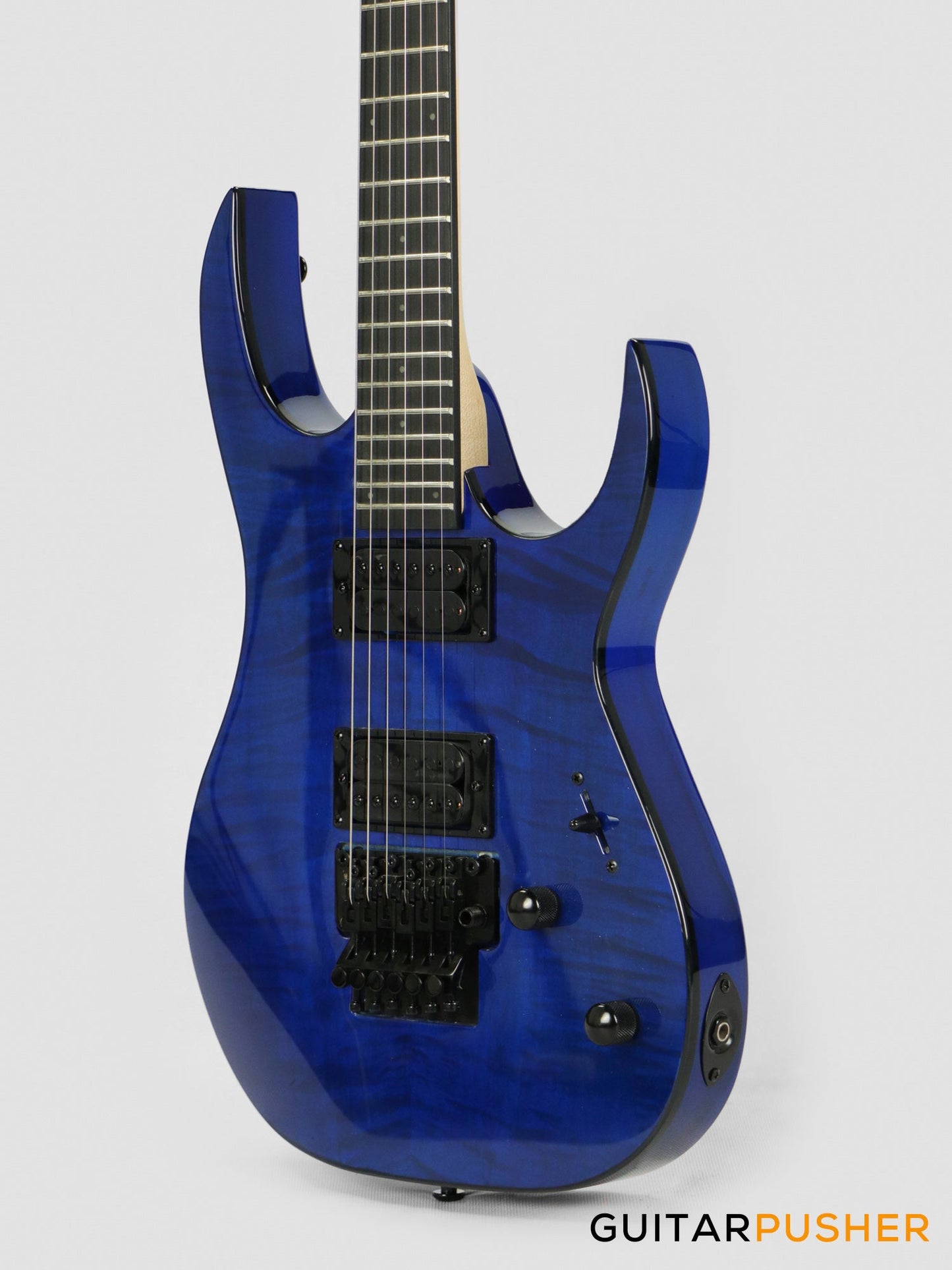 S by Solar SB4.6FRFBL-E Flame Blue Electric Guitar w/ Floyd Rose