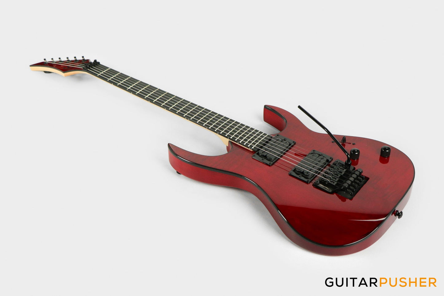 S by Solar SB4.6FRFBR-E Flame Blood Red Electric Guitar w/ Floyd Rose