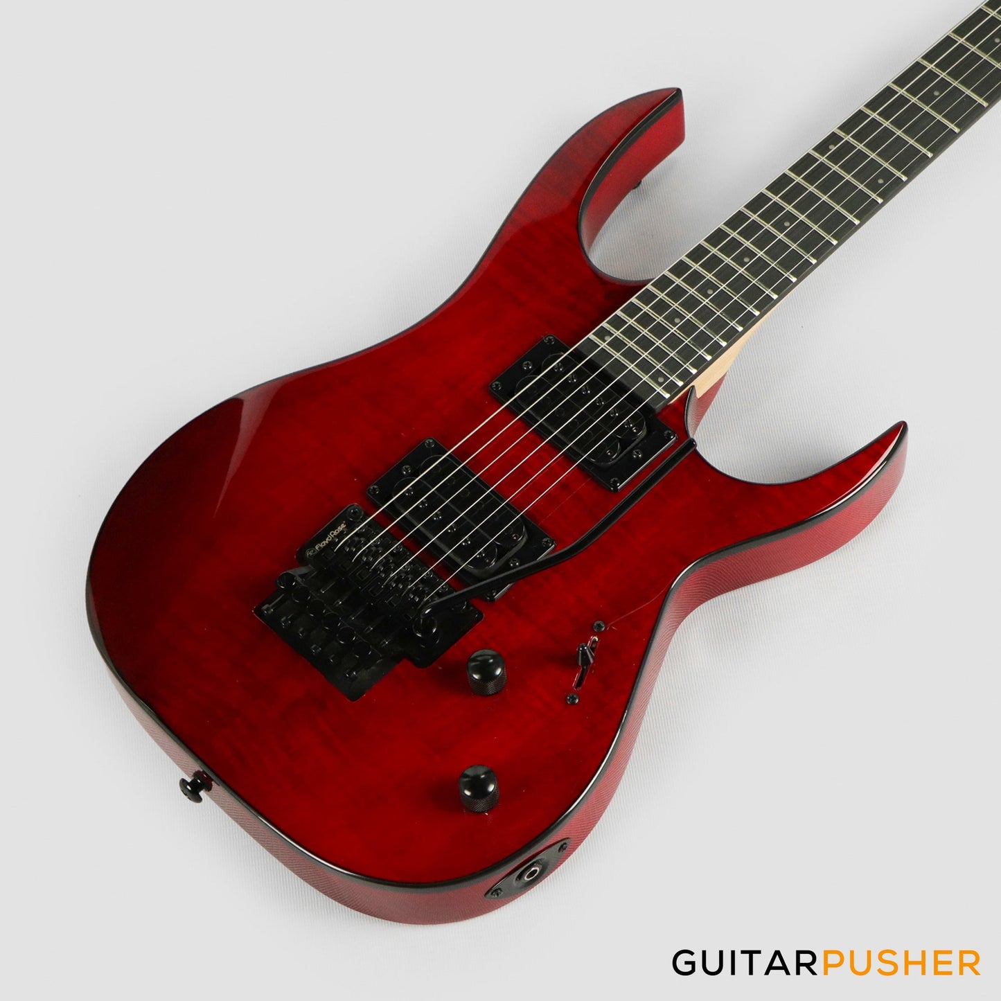 S by Solar SB4.6FRFBR-E Flame Blood Red Electric Guitar w/ Floyd Rose