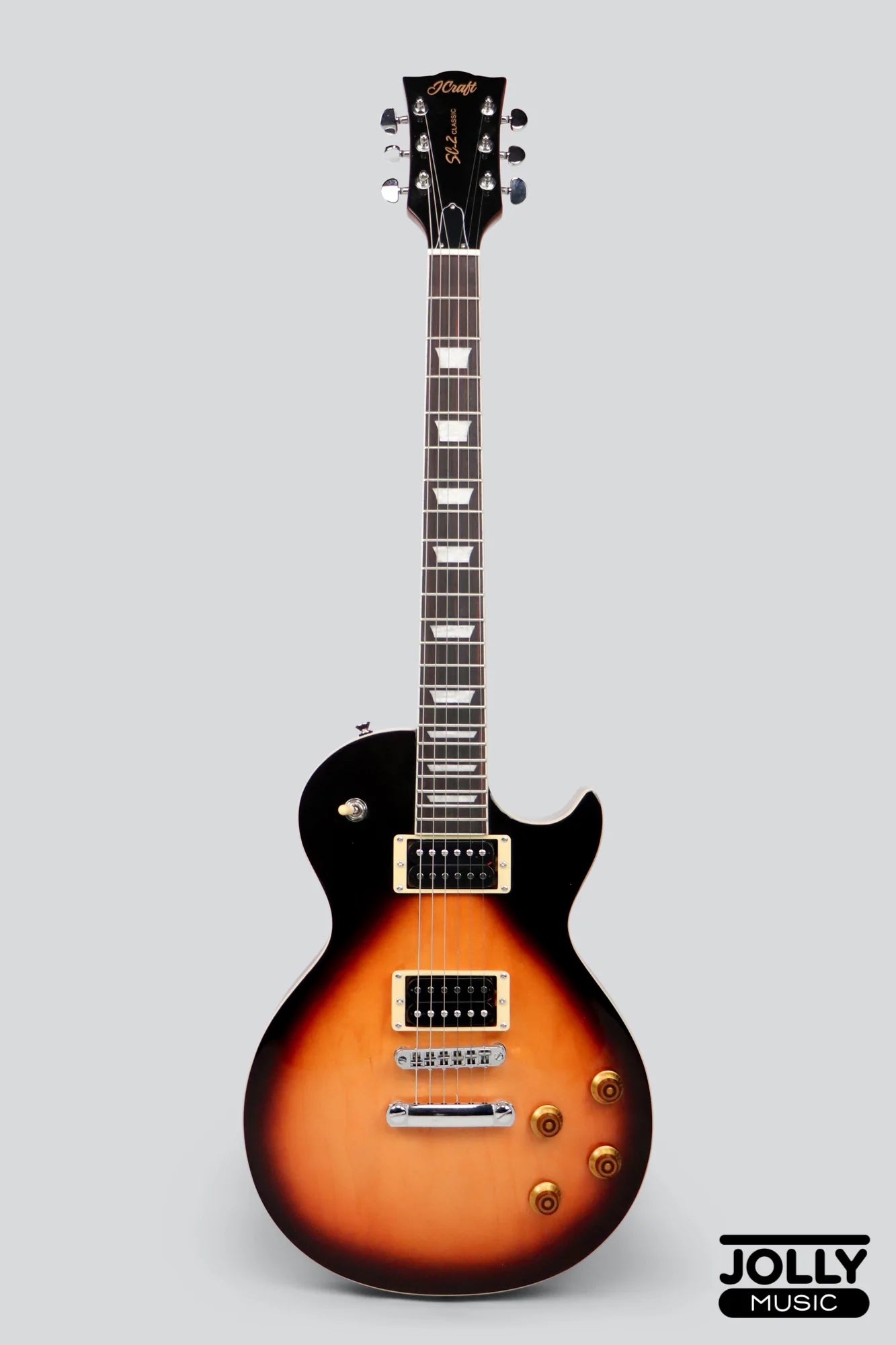 J-Craft SC-2 Single Cut Electric Guitar - Vintage Sunburst