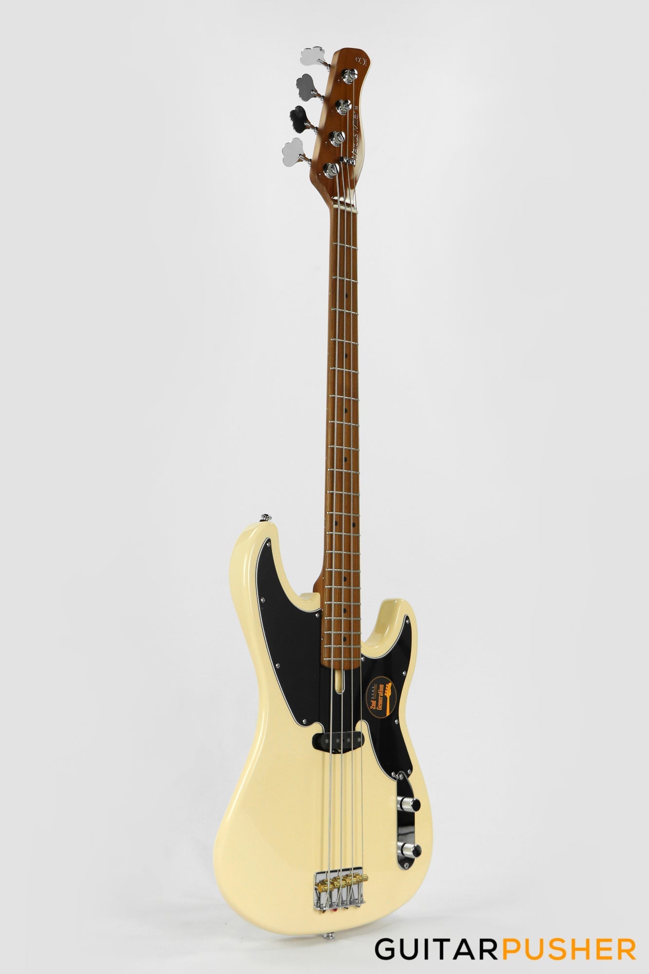 Sire D5 Alder 4-String Bass Guitar with Premium Gig Bag - Vintage White