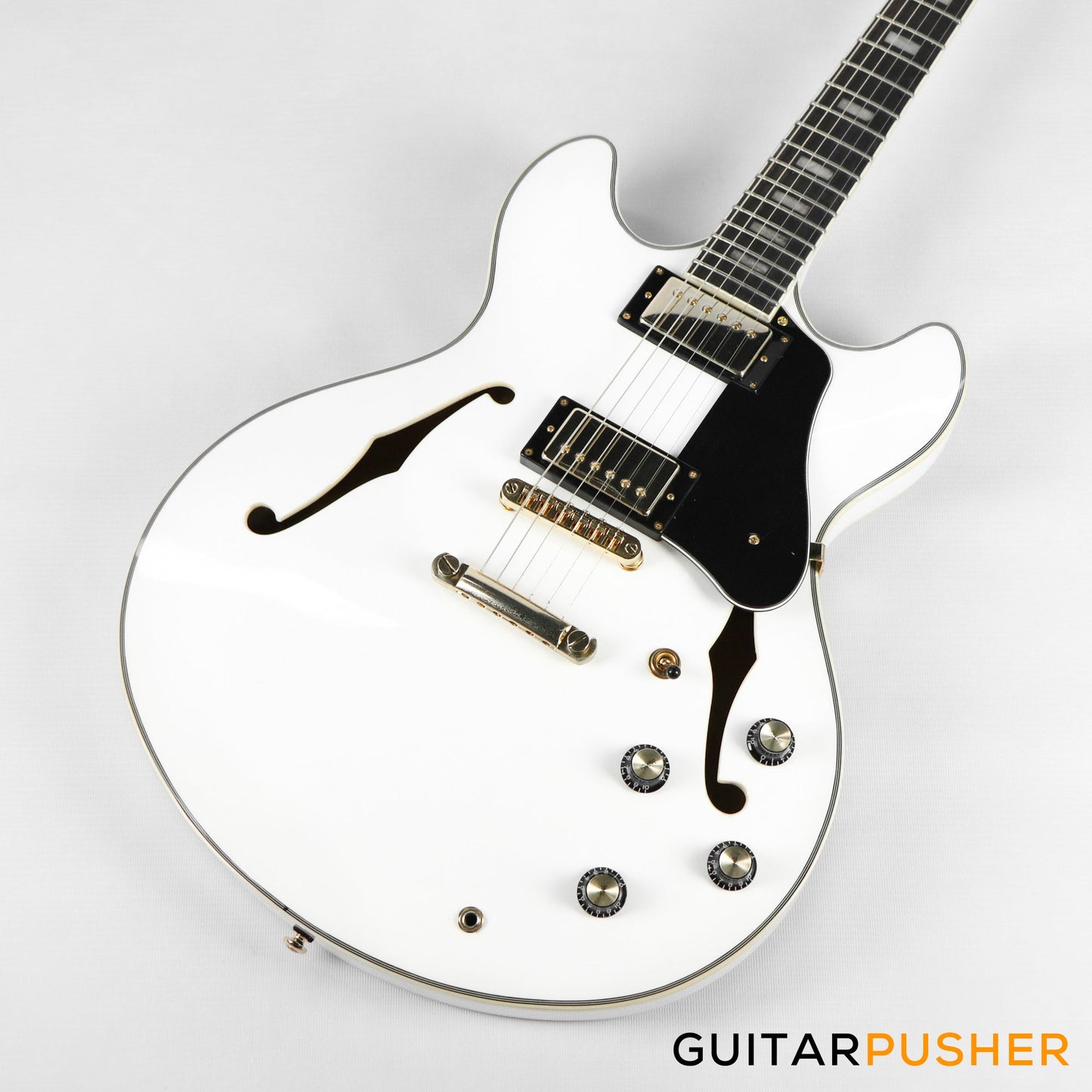 Sire H7 Maple Hollowbody Electric Guitar - White (2023)