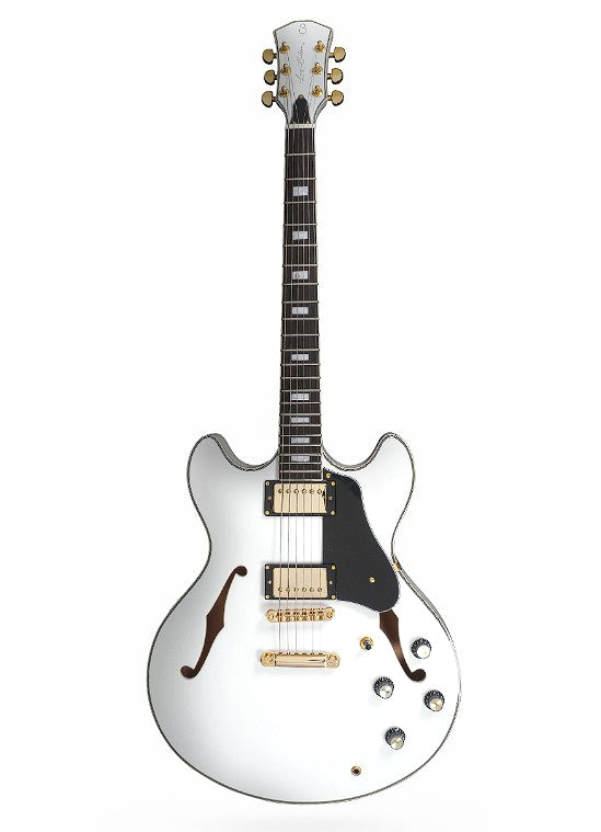 Sire H7 Maple Hollowbody Electric Guitar - White (2023)