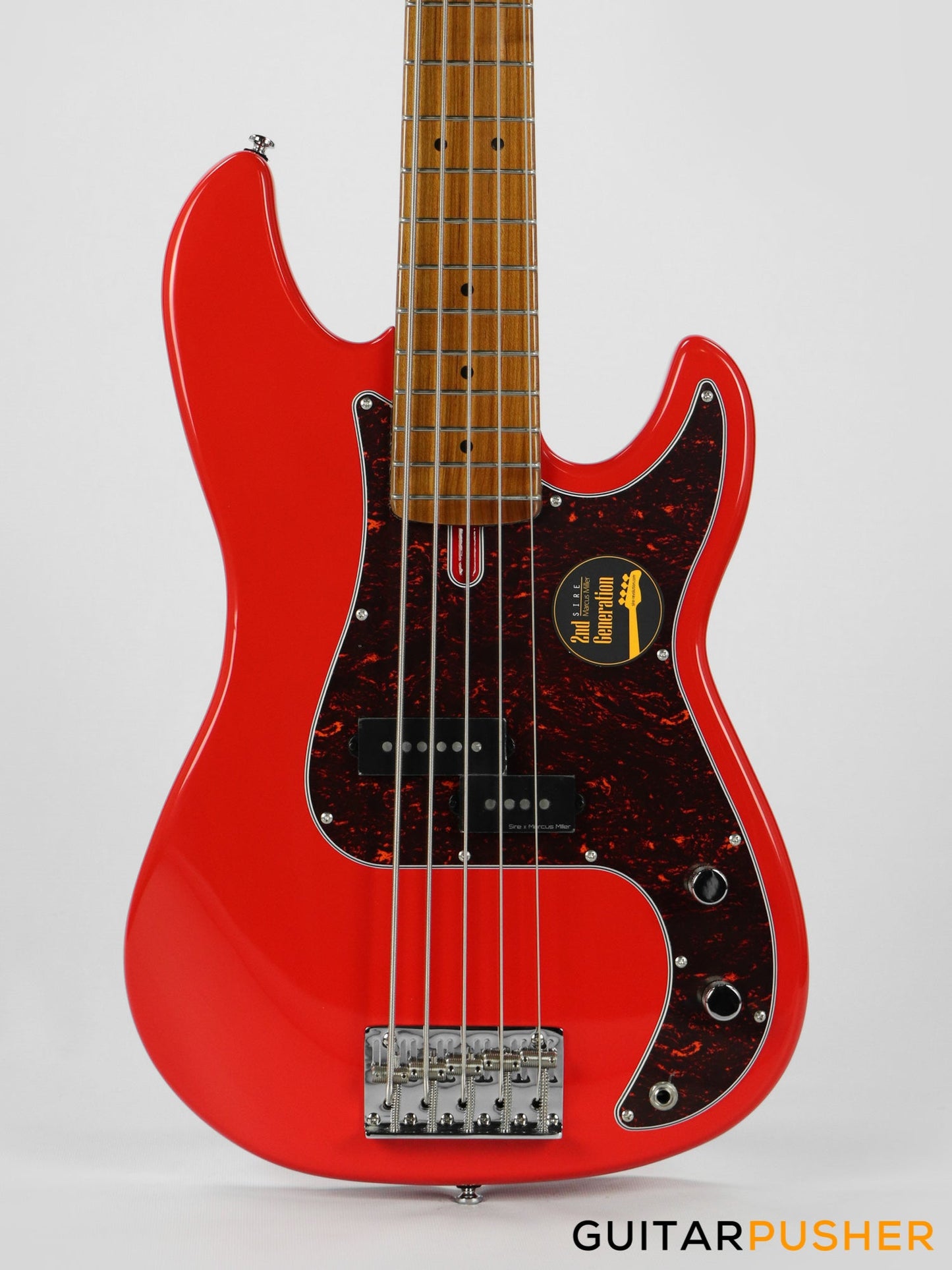 Sire P5 Alder 5-String Bass Guitar with Premium Gig Bag - Dark Red (2023)