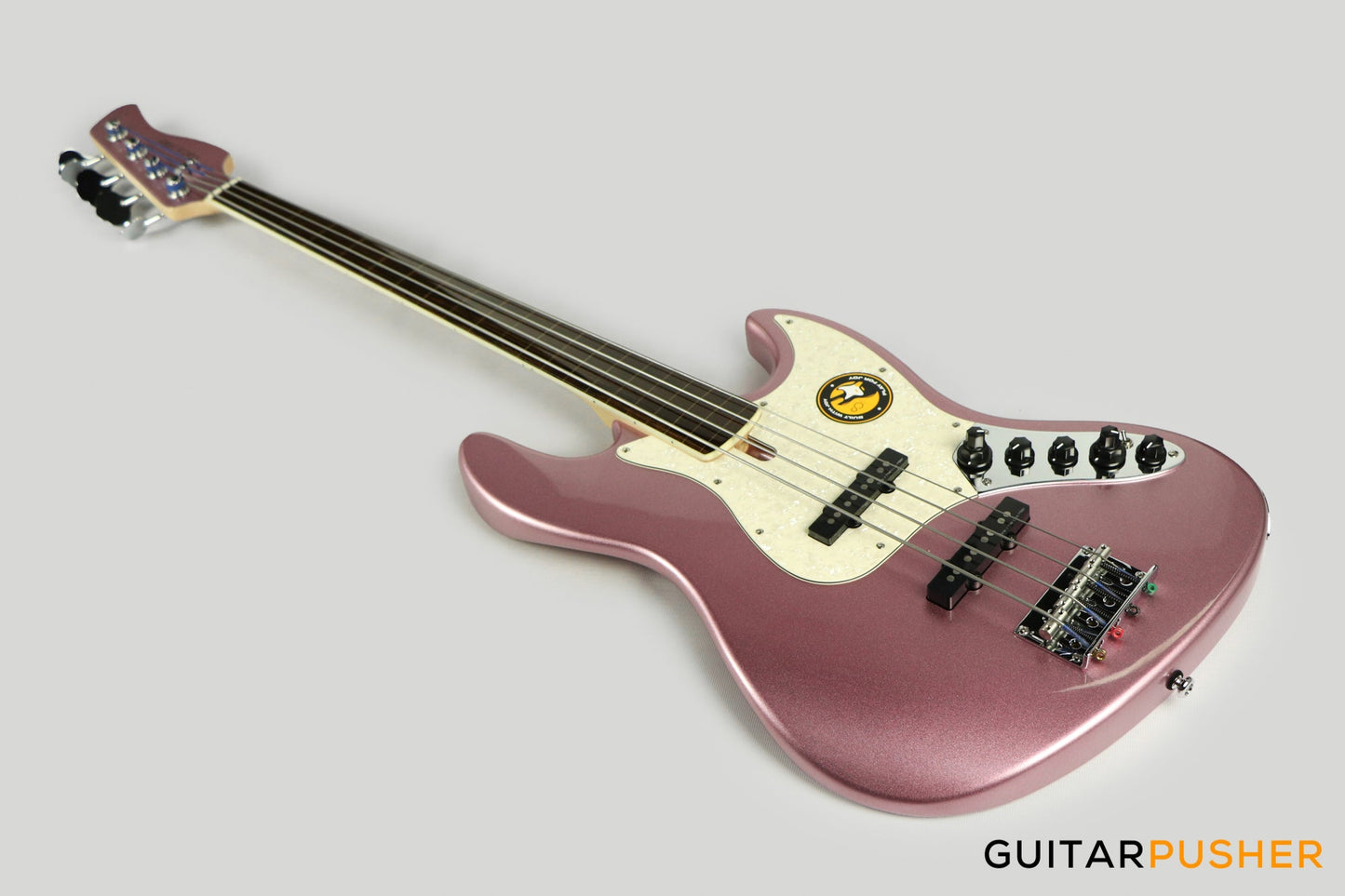 Sire V7 Alder 4-String Burgundy (2023) - FRETLESS