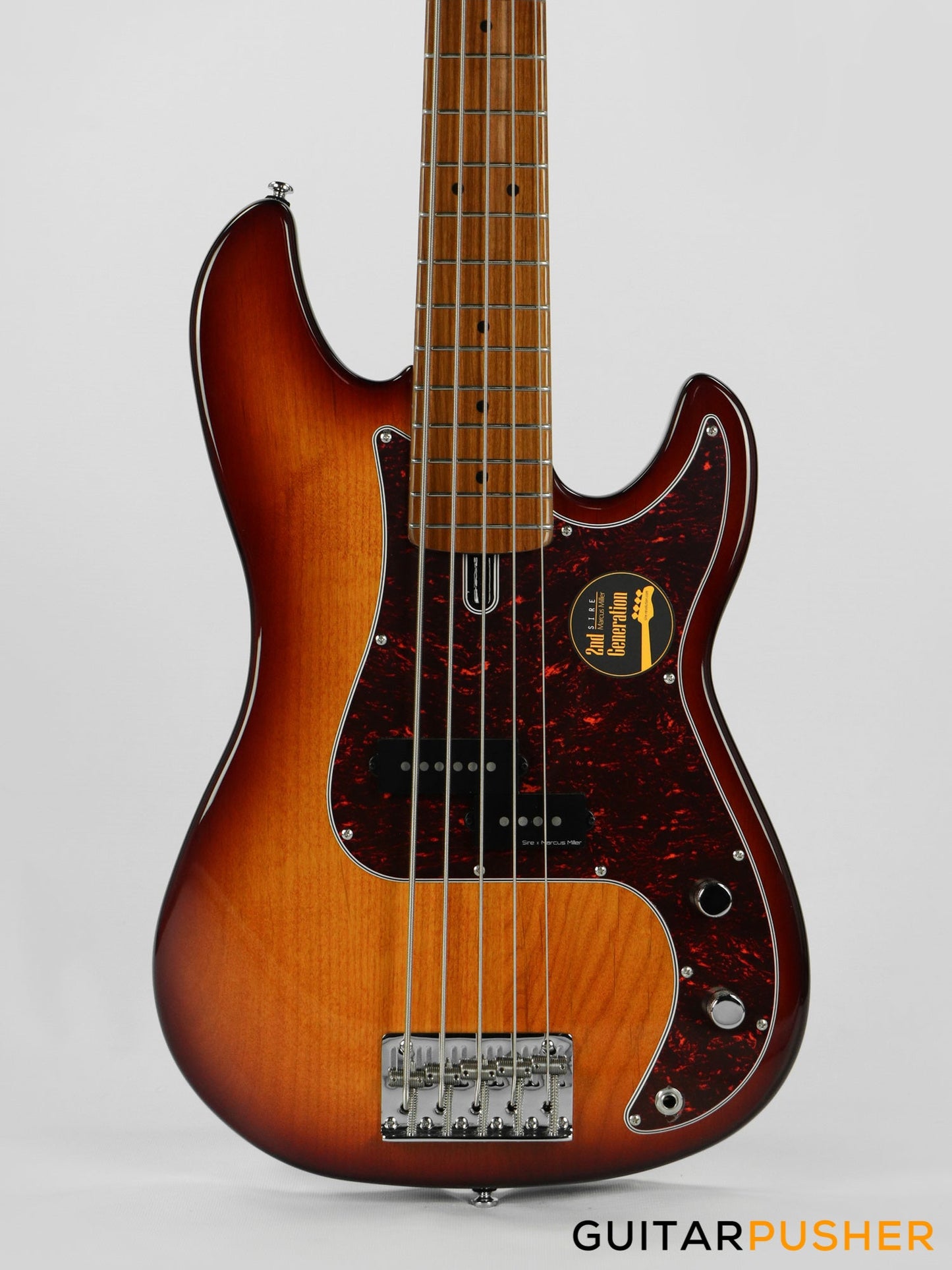 Sire P5 Alder 5-String Bass Guitar with Premium Gig Bag - Tobacco Sunburst