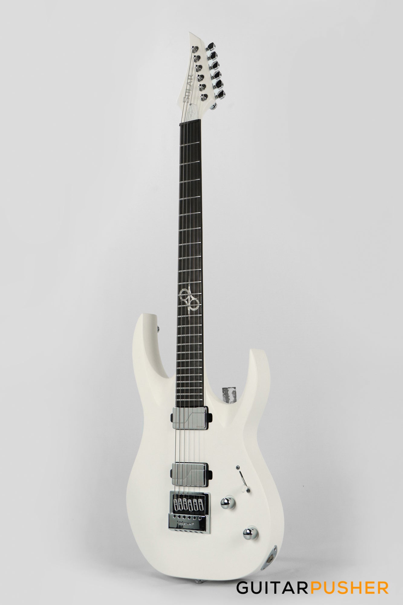 Solar Guitars A1.6Vinter Pearl White Matte Electric Guitar w/ Fishman Fluence Modern Pickups & Evertune Bridge