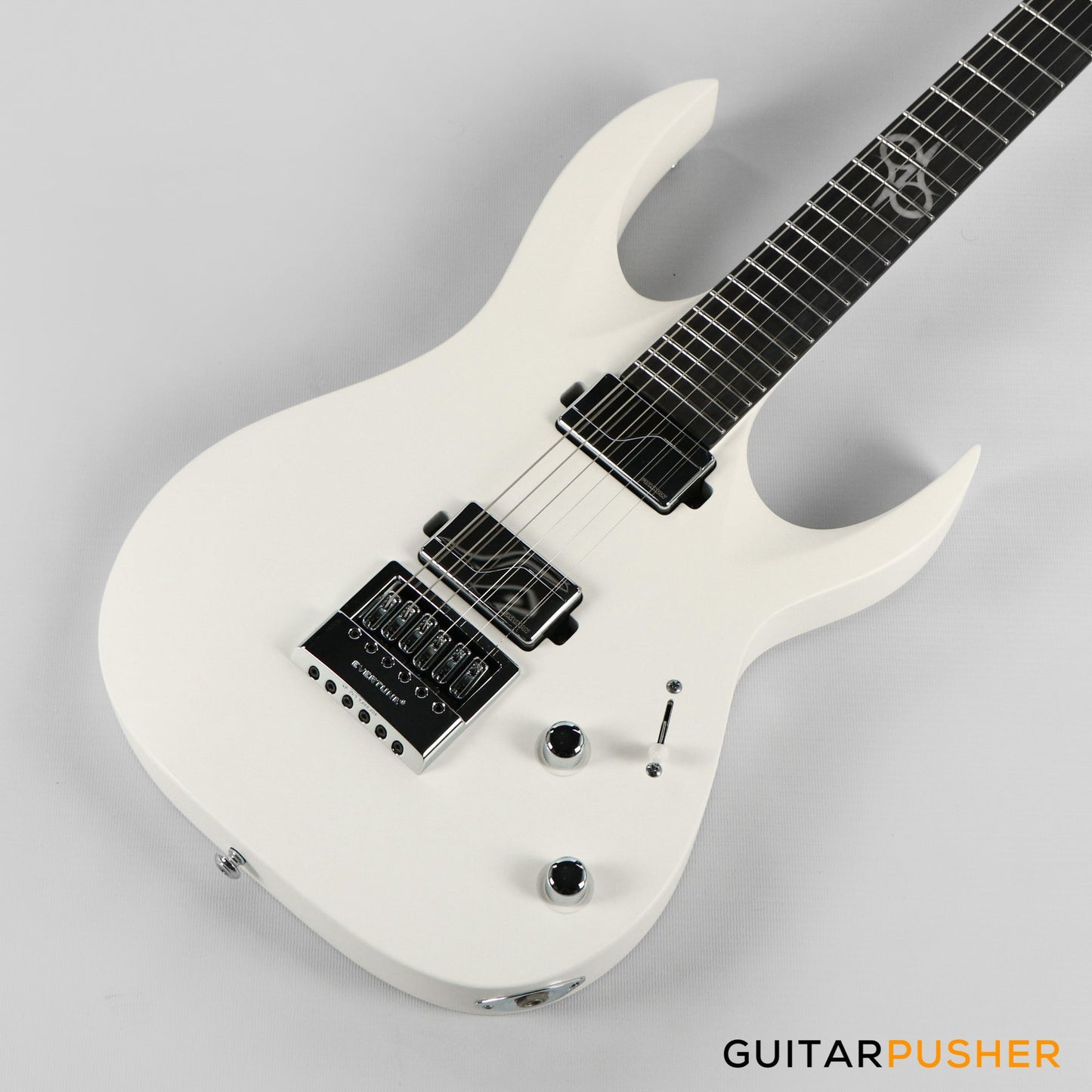 Solar Guitars A1.6Vinter Pearl White Matte Electric Guitar w/ Fishman Fluence Modern Pickups & Evertune Bridge