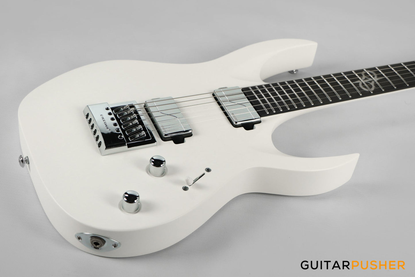 Solar Guitars A1.6Vinter Pearl White Matte Electric Guitar w/ Fishman Fluence Modern Pickups & Evertune Bridge