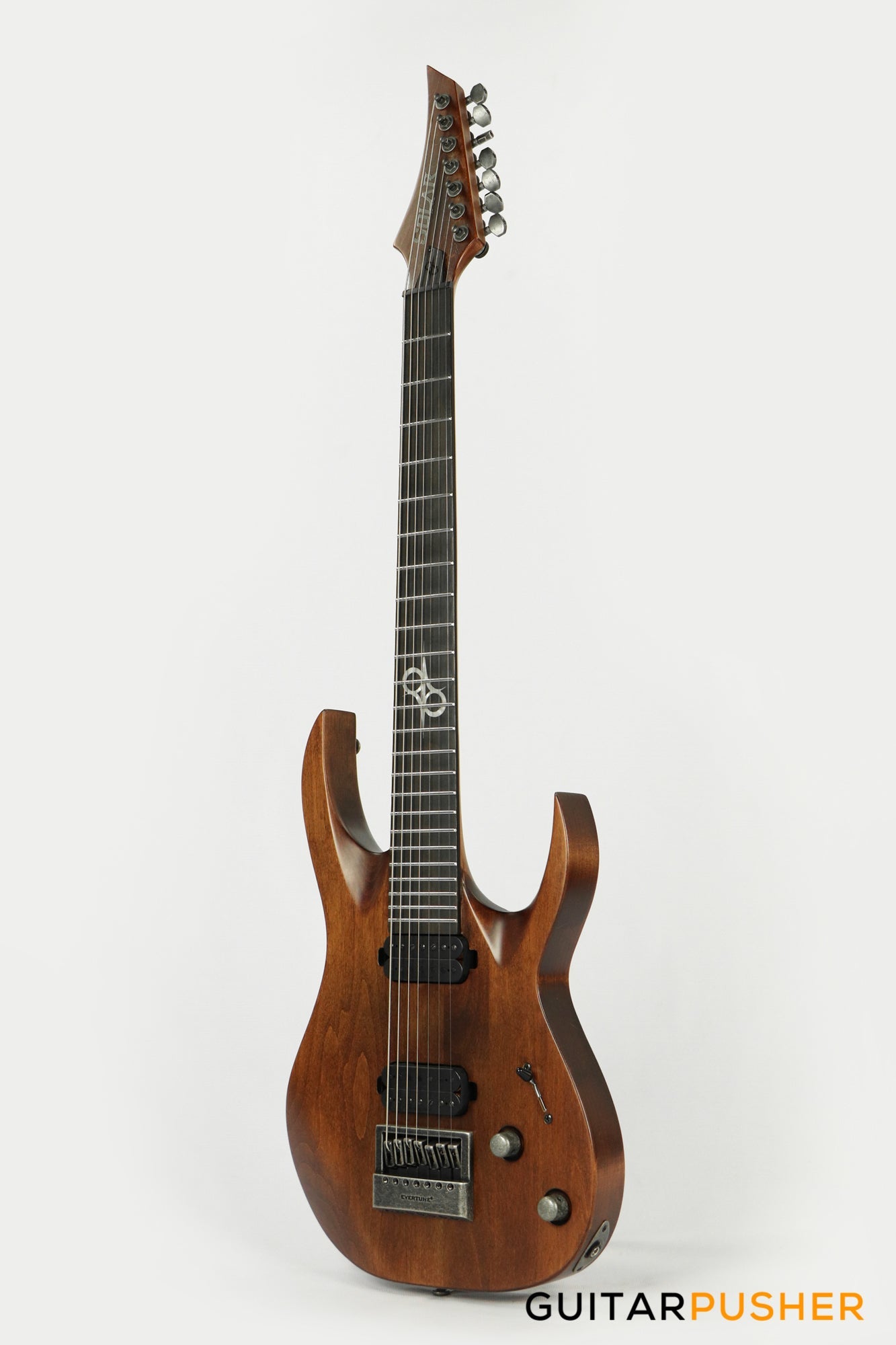 Solar Guitars A1.7D LTD Aged Natural Matte/Distressed 7-String Electric Guitar with Evertune Bridge