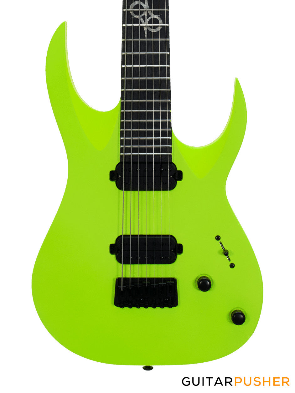 Solar Guitars A2.7LN Lemon Neon Matte 7-String Electric Guitar