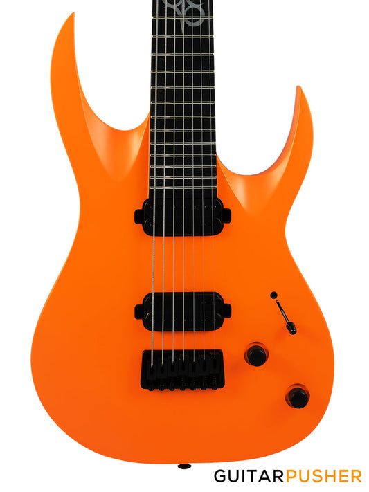Solar Guitars A2.7ON Orange Neon Matte 7-String Electric Guitar