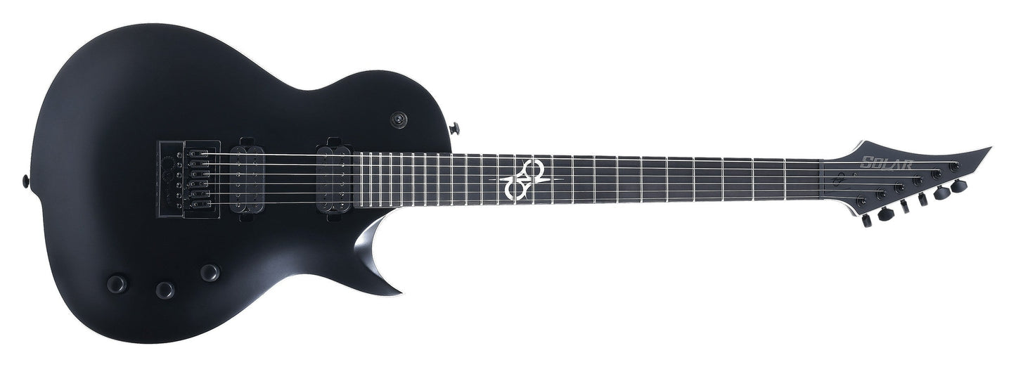Solar Guitars GC1.6C Carbon Black Matte Singlecut Electric Guitar