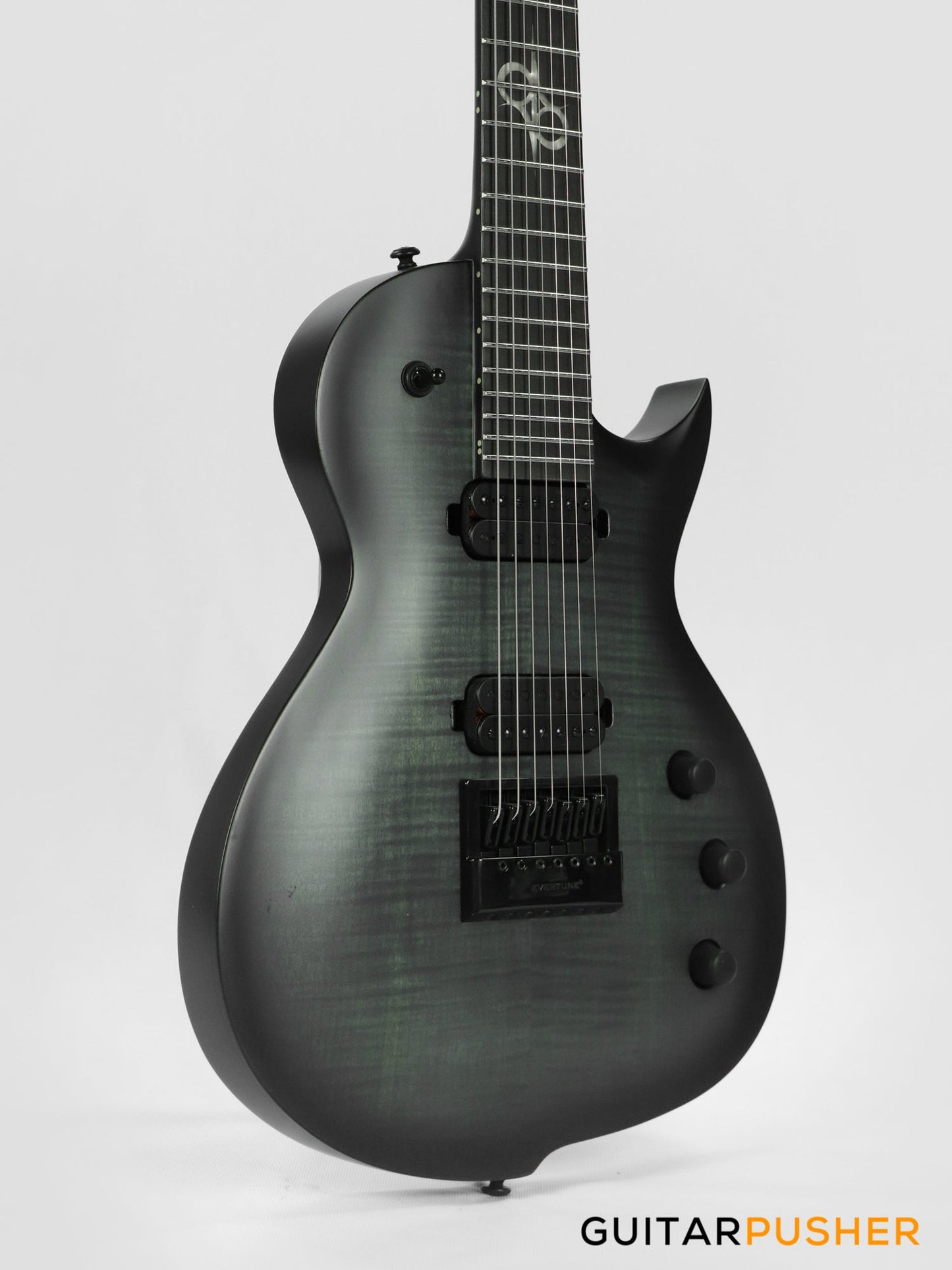 Solar Guitars GC1.7FBB Flame Black Burst Matte Singlecut 7-String Electric Guitar