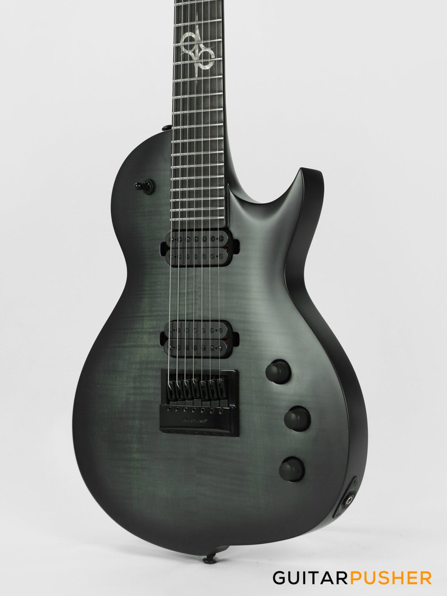 Solar Guitars GC1.7FBB Flame Black Burst Matte Singlecut 7-String Electric Guitar