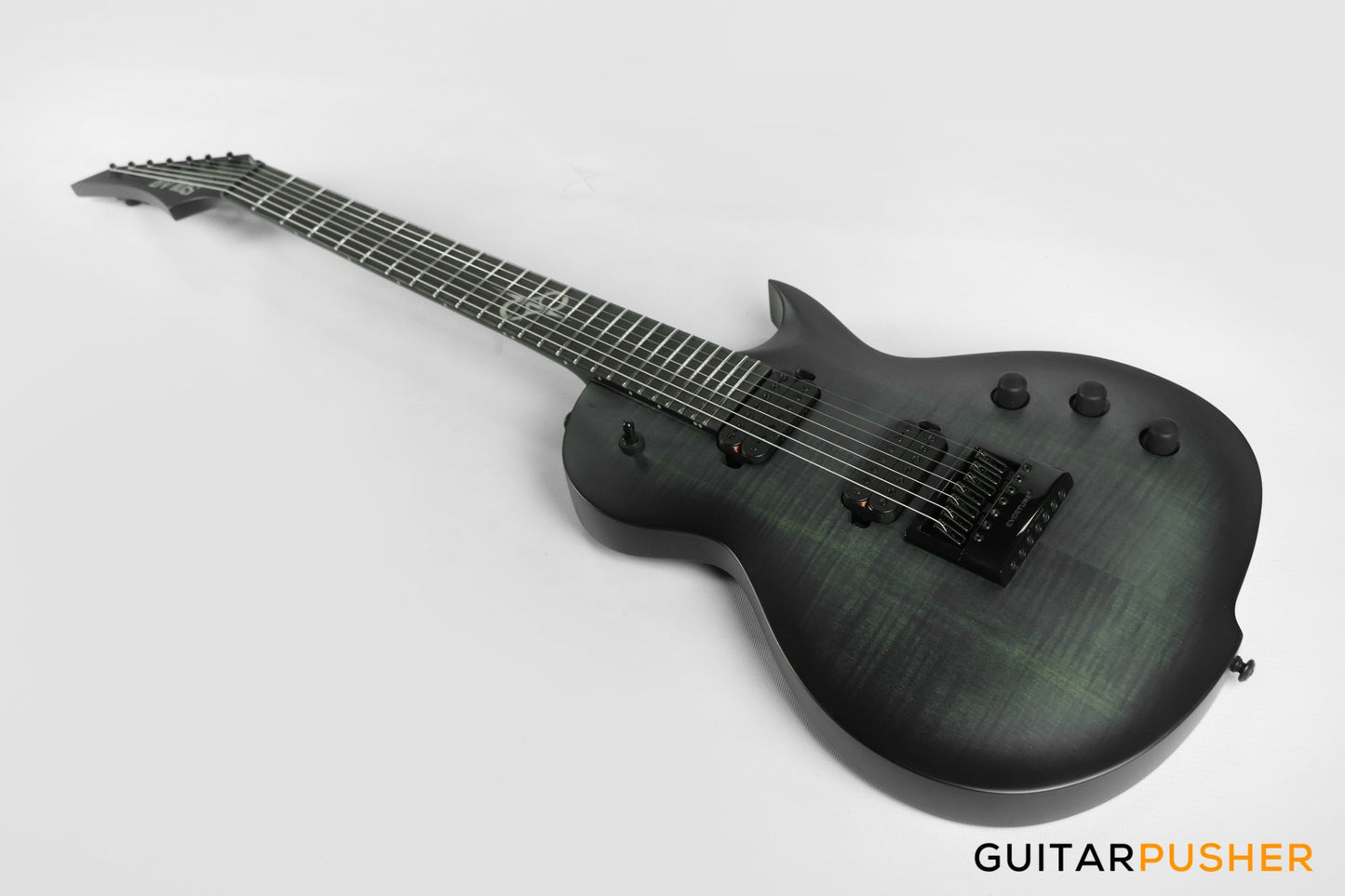 Solar Guitars GC1.7FBB Flame Black Burst Matte Singlecut 7-String Electric Guitar