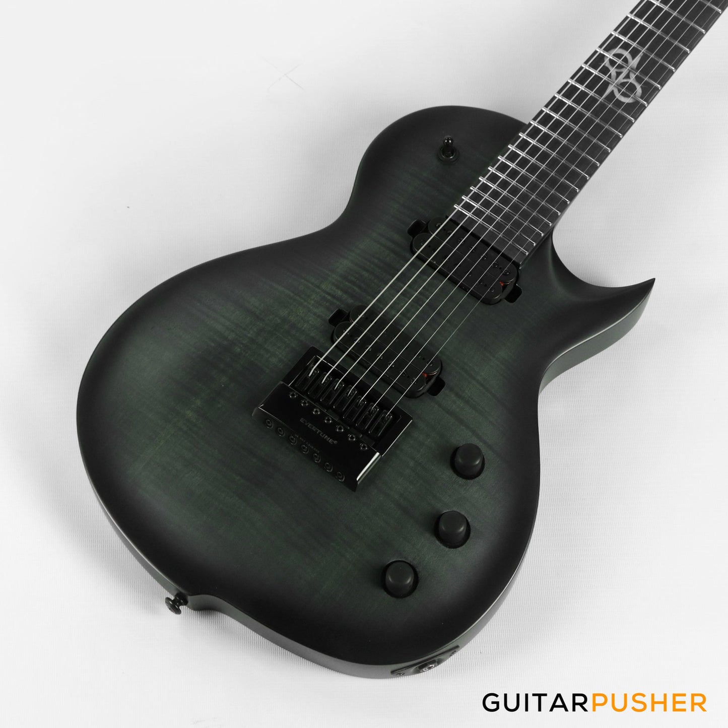 Solar Guitars GC1.7FBB Flame Black Burst Matte Singlecut 7-String Electric Guitar
